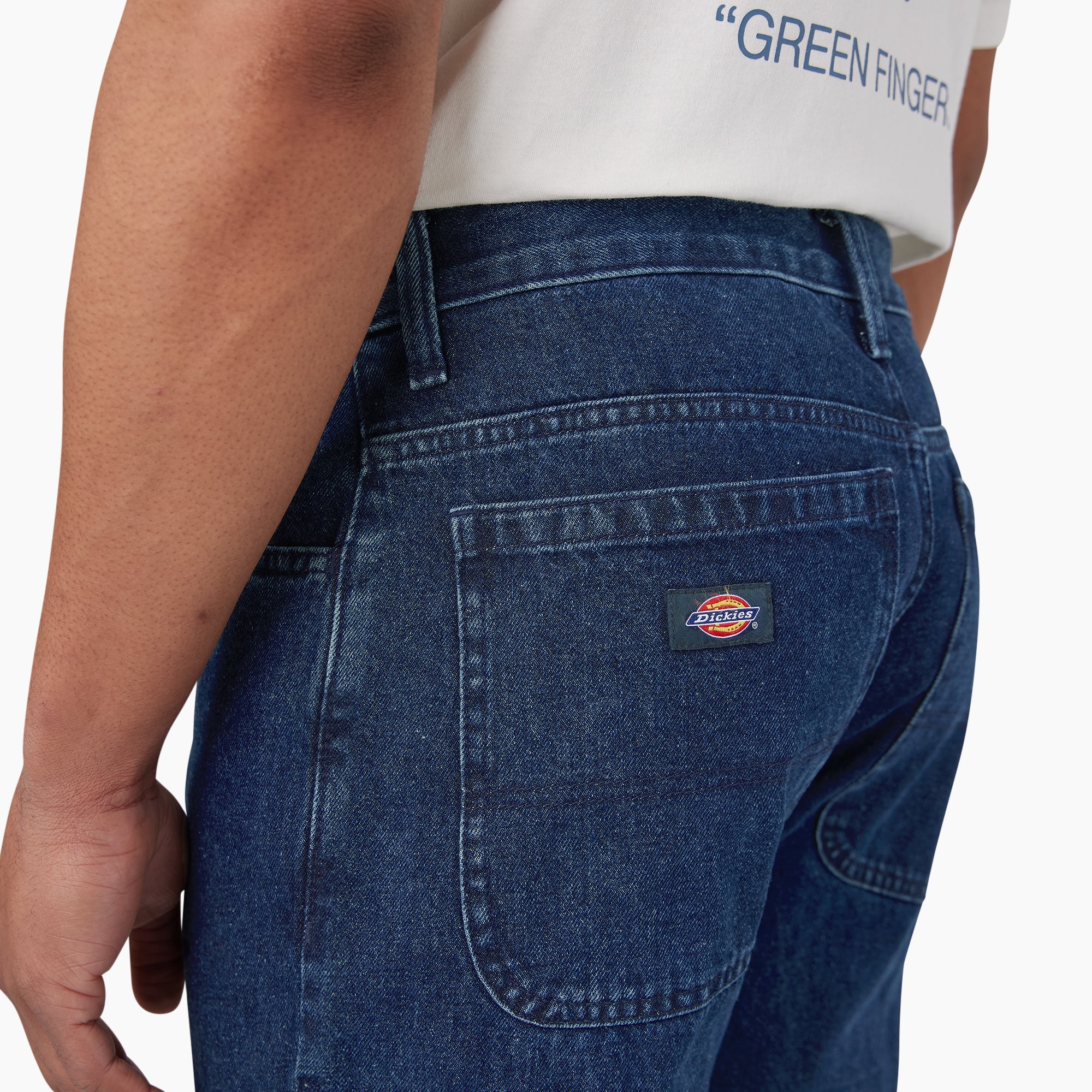 Loose Fit Double Knee Jeans - 图片 7