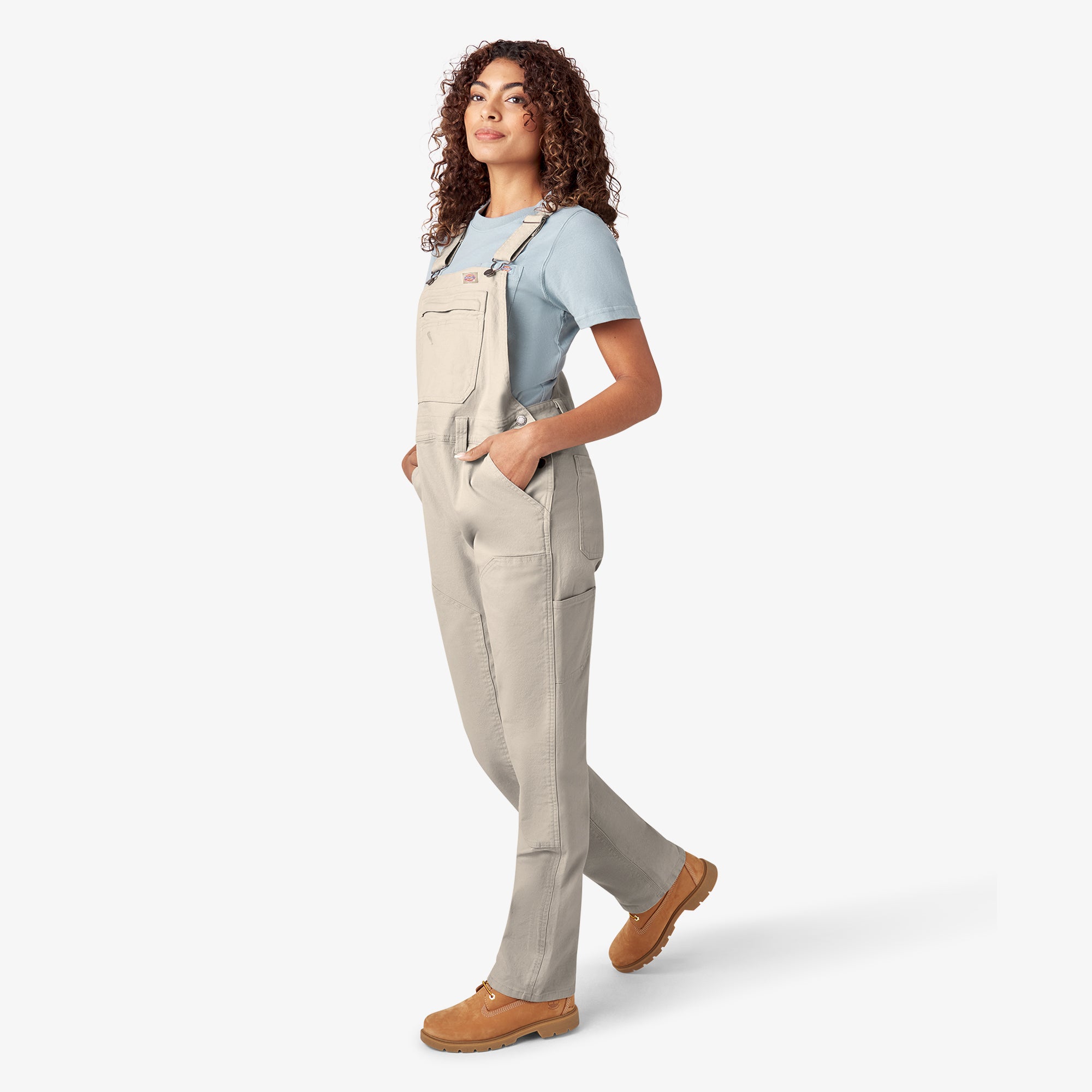 Women's Double Front Bib Overalls - 图片 14