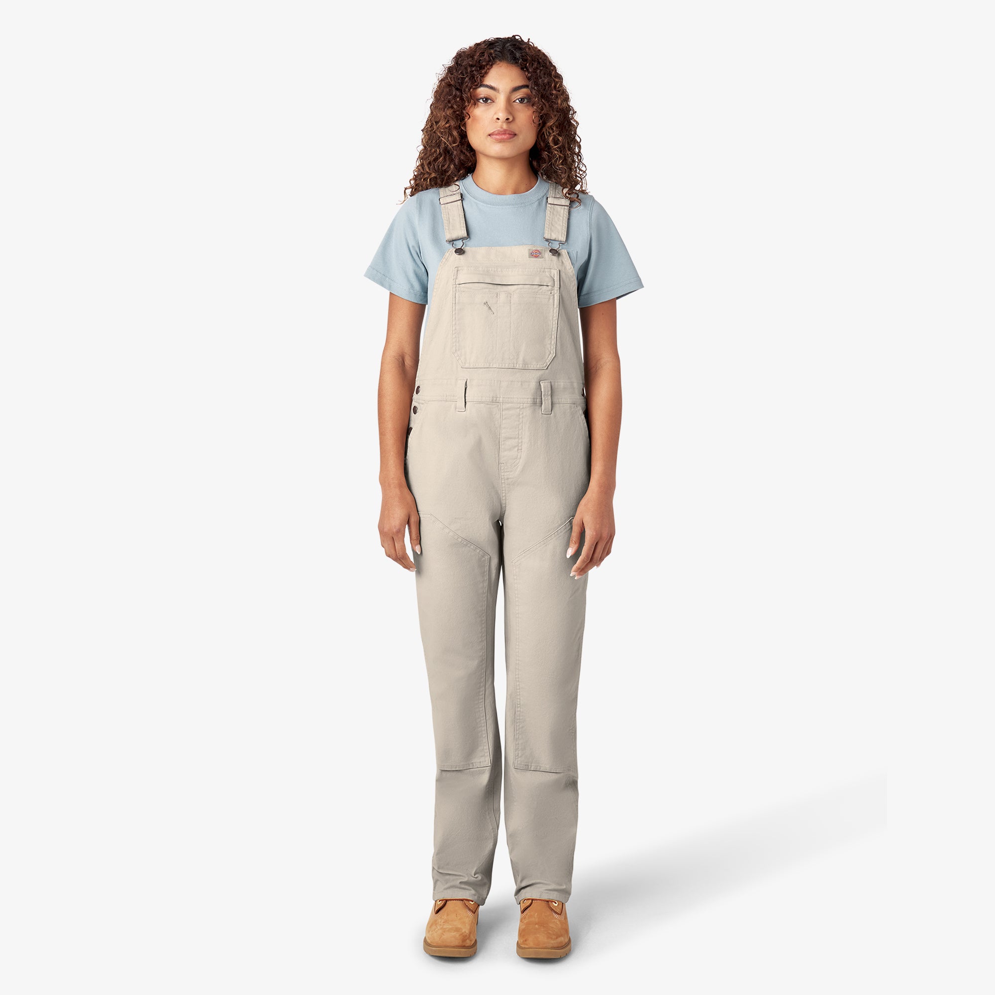 Women's Double Front Bib Overalls - 图片 12