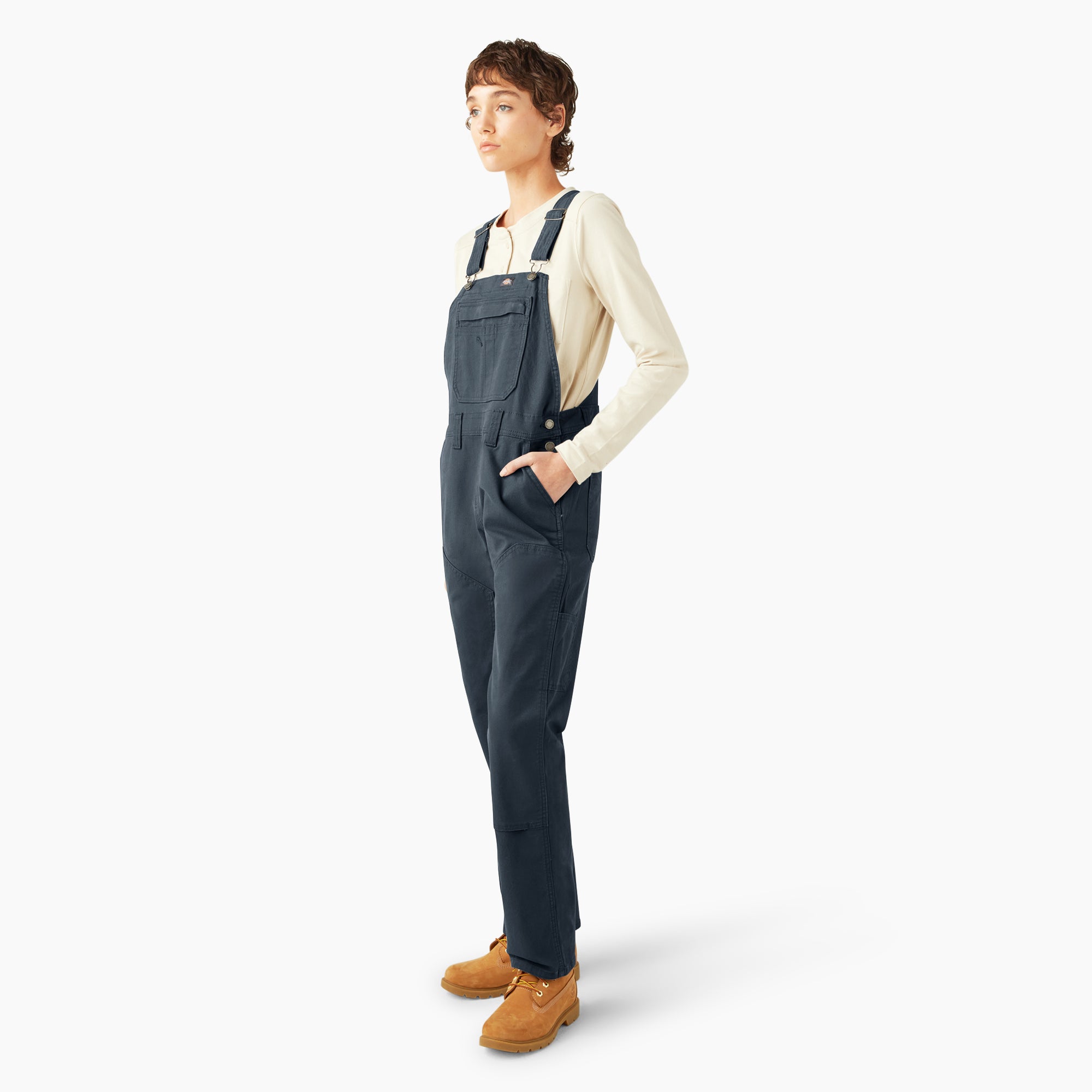 Women's Double Front Bib Overalls - 图片 3