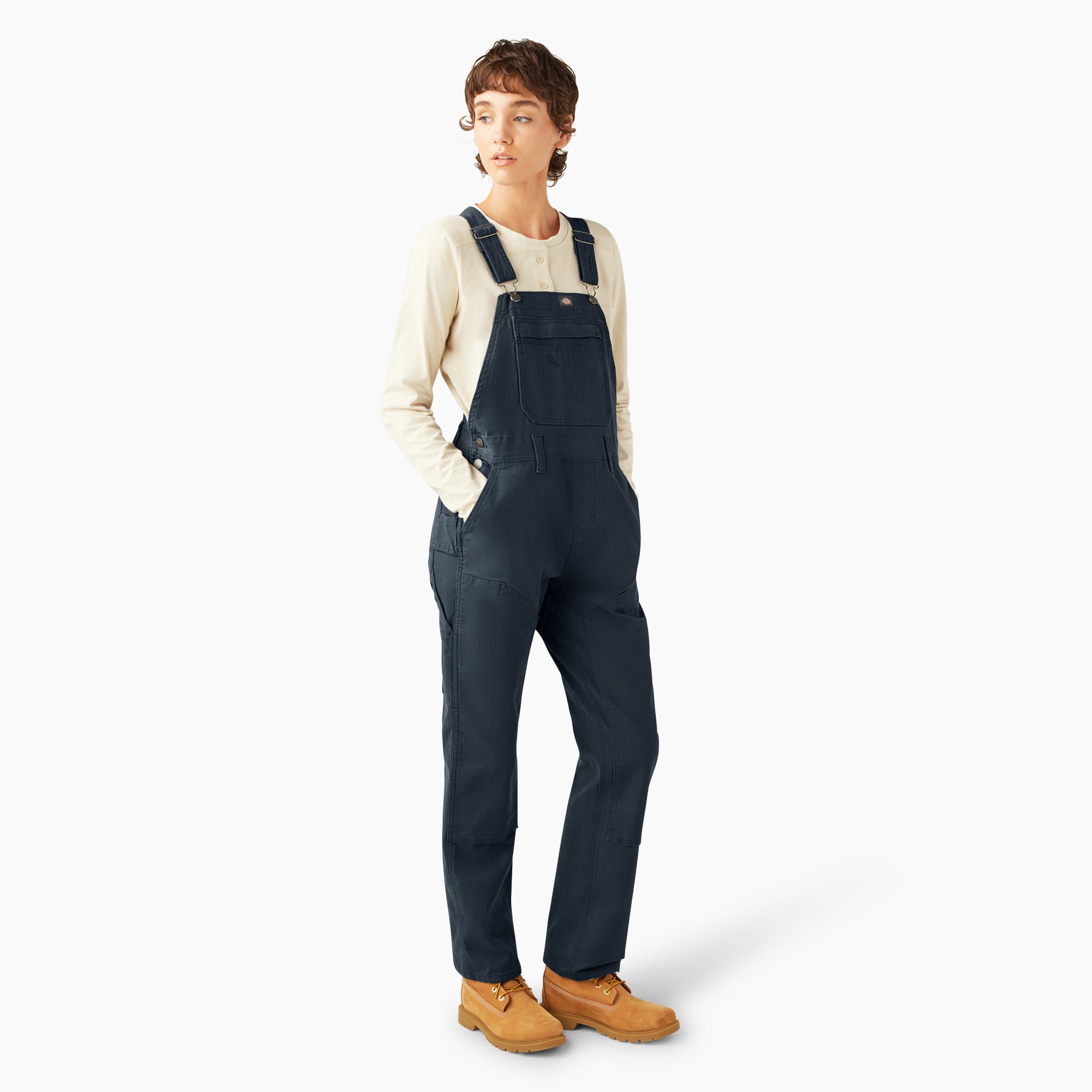 Women's Double Front Bib Overalls - 图片 4