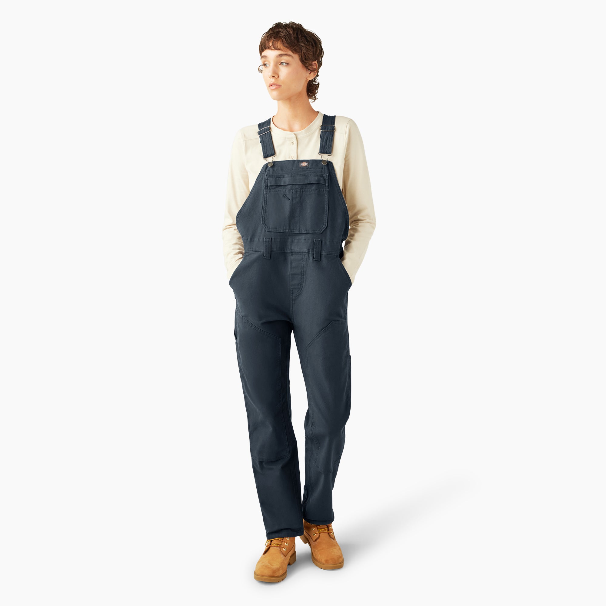 Women's Double Front Bib Overalls - 图片 5