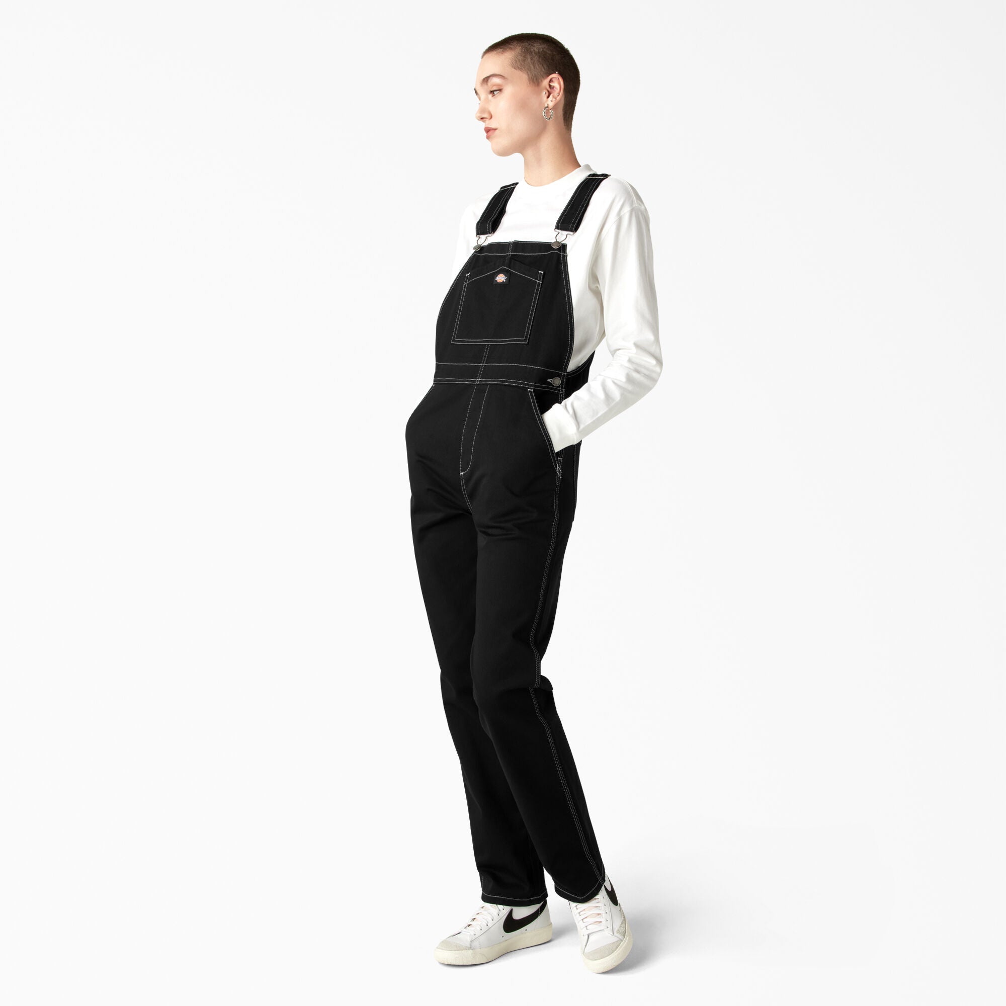 Women's Regular Fit Bib Overalls - 图片 3