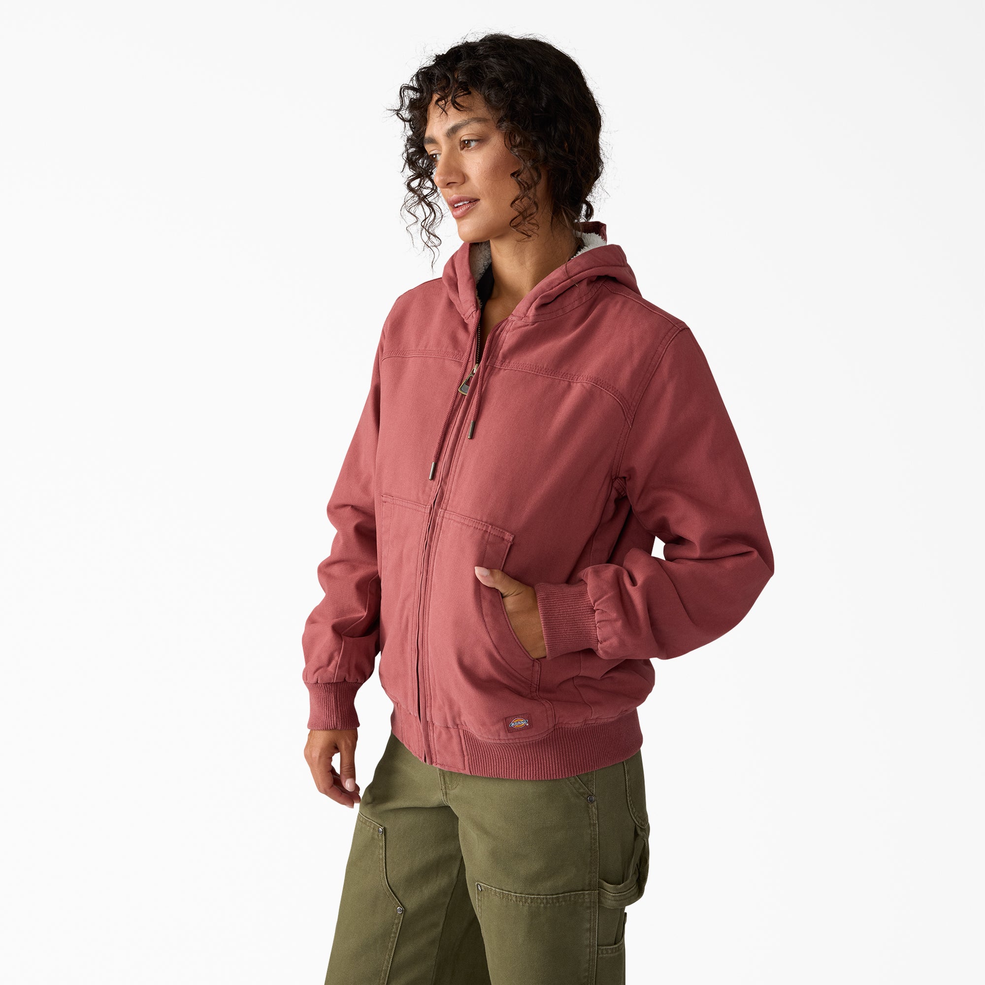Women's Fleece Lined Duck Canvas Jacket - 图片 3