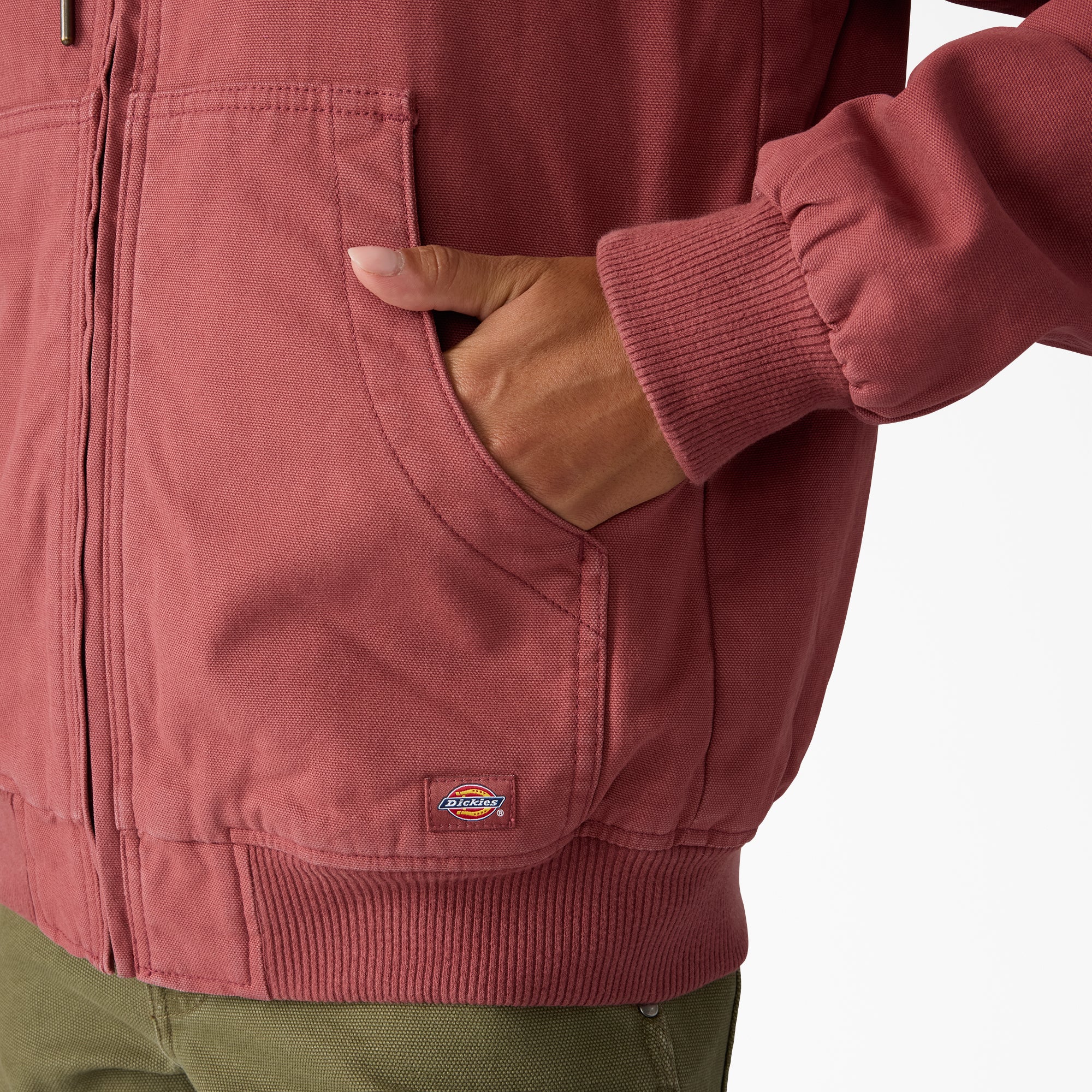 Women's Fleece Lined Duck Canvas Jacket - 图片 6