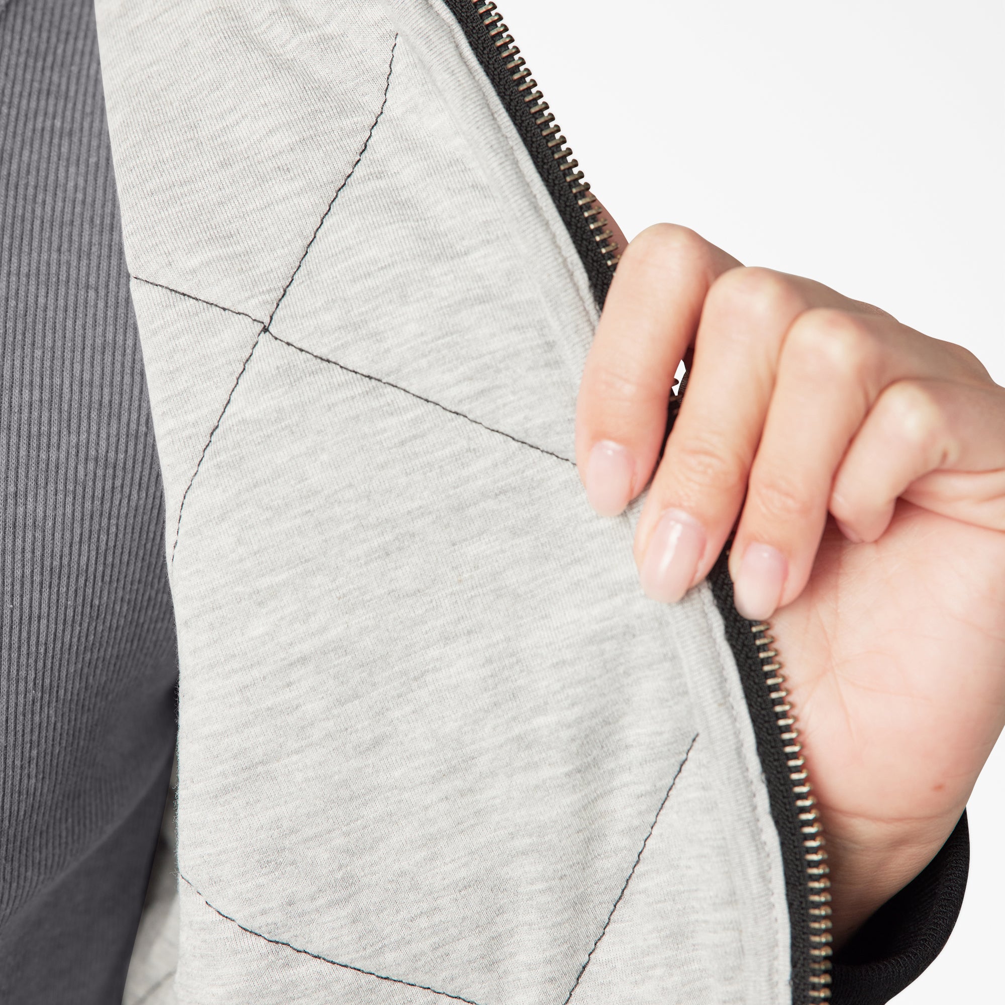 Women's Quilted Bomber Jacket - 图片 9