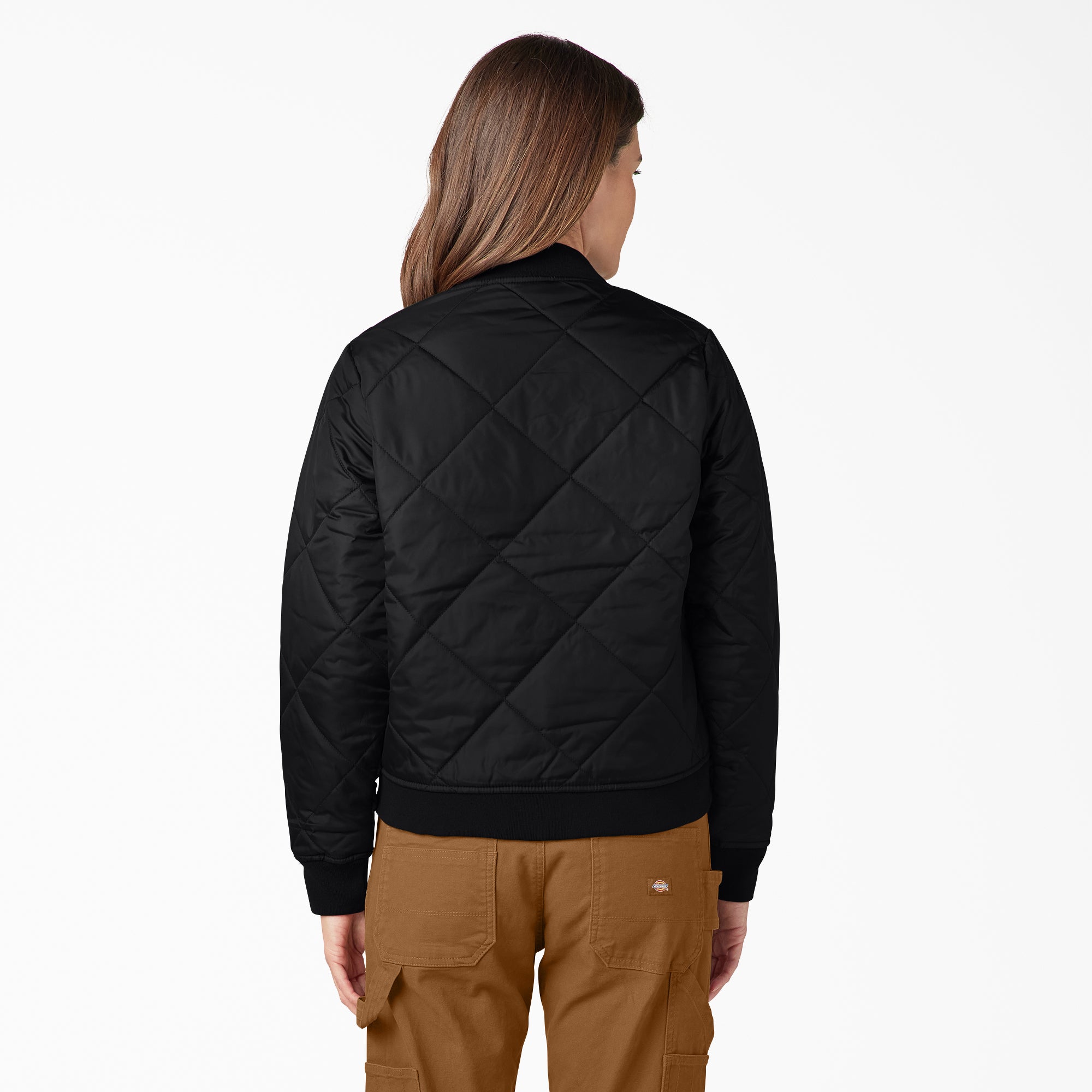 Women's Quilted Bomber Jacket - 图片 2