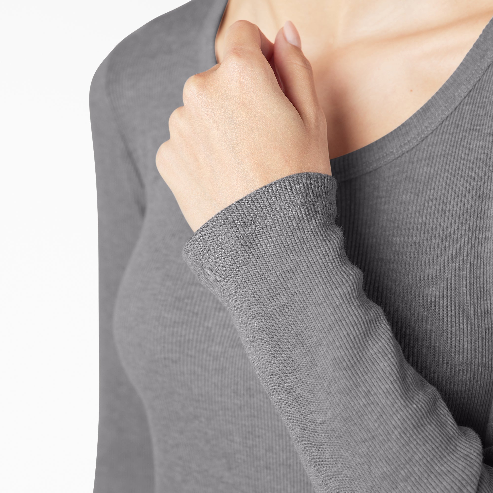 Women's Henley Long Sleeve Shirt - 图片 7