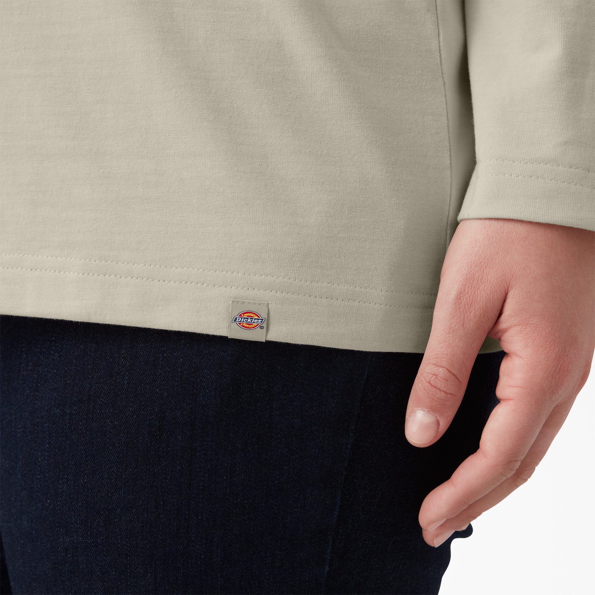 Women's Plus Heavyweight Henley - 图片 5