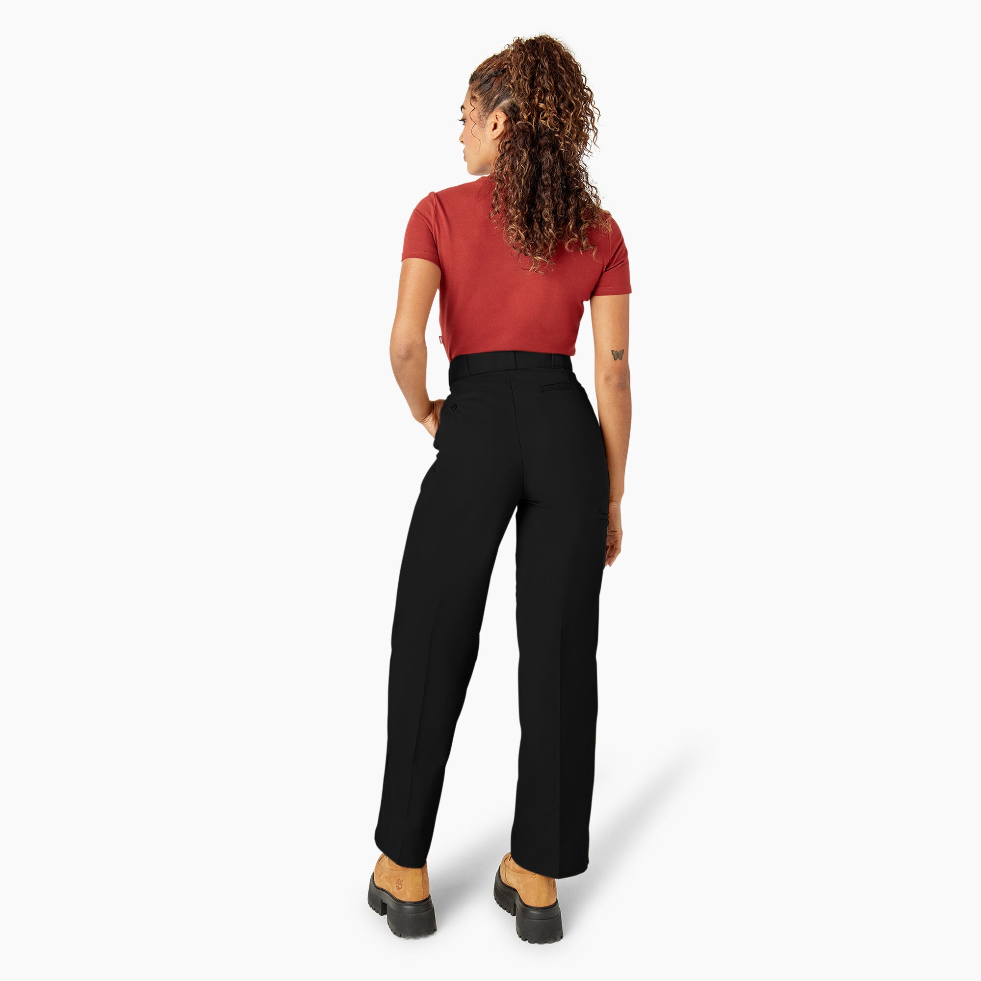 Women's Loose Fit Double Knee Work Pants - 图片 19