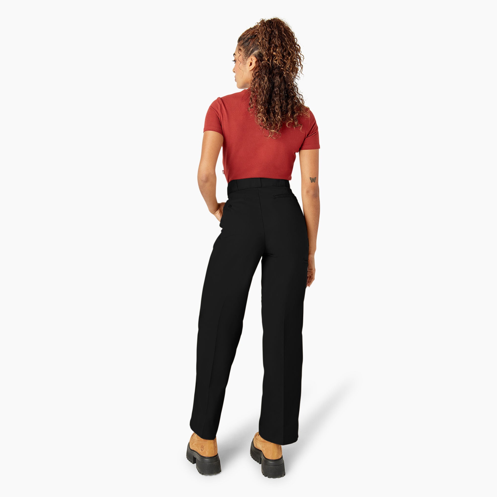 Women's Loose Fit Double Knee Work Pants - 图片 8