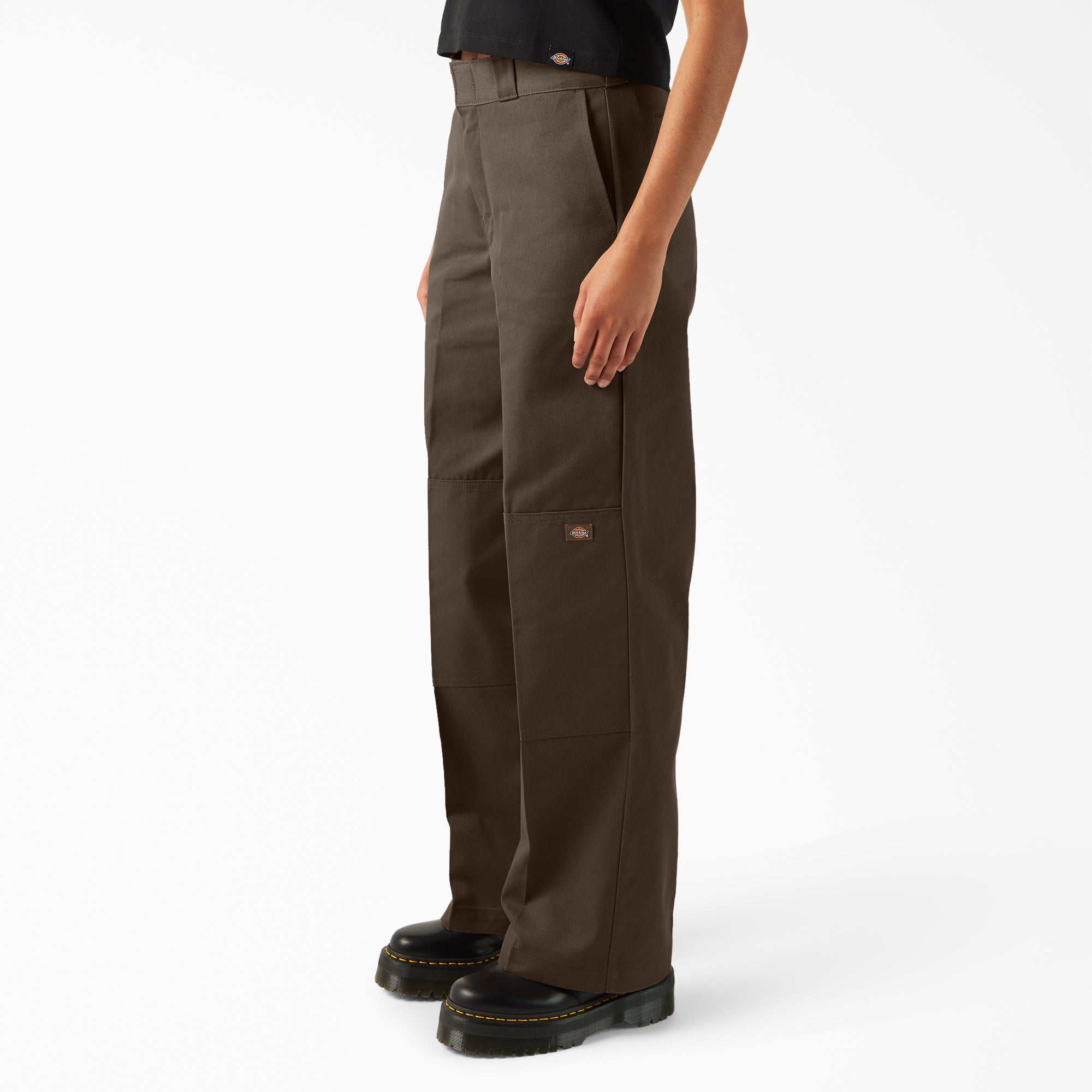 Women's Loose Fit Double Knee Work Pants - 图片 3