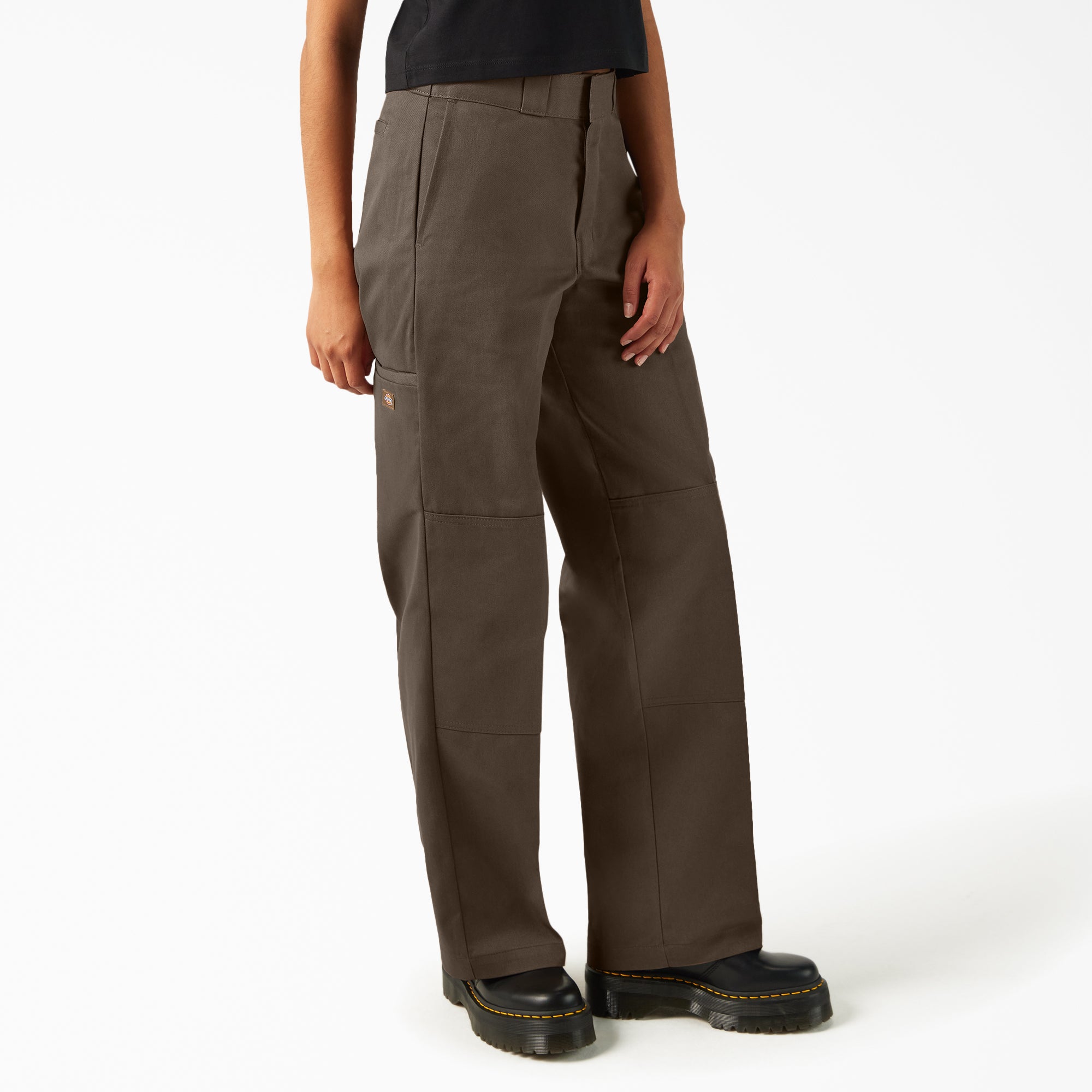 Women's Loose Fit Double Knee Work Pants - 图片 4