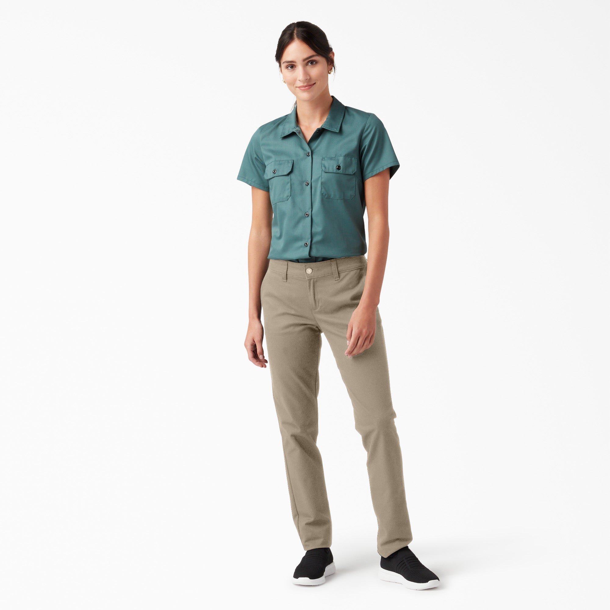 Women's Skinny Twill Pants - 图片 4