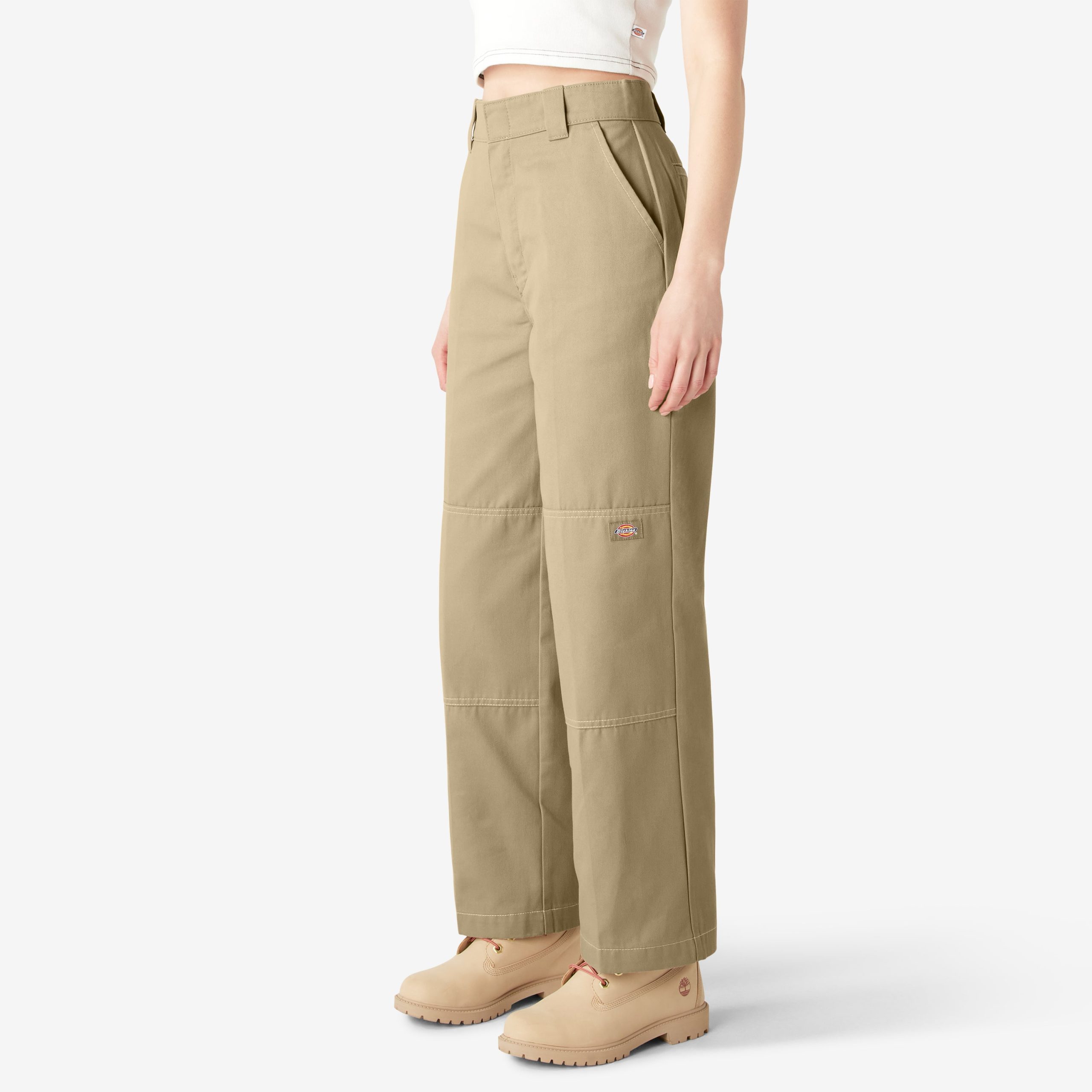 Women's Relaxed Fit Double Knee Pants - 图片 3