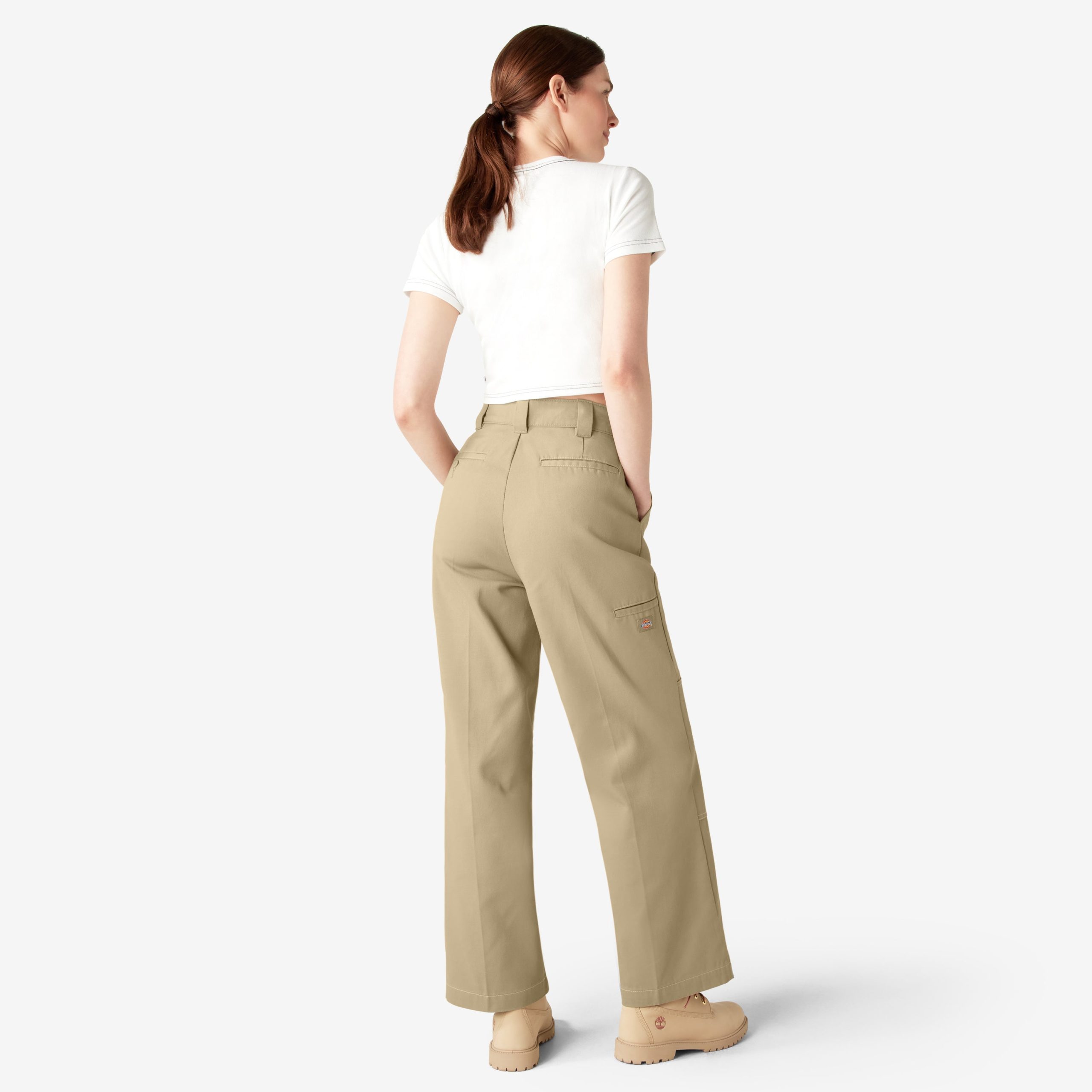 Women's Relaxed Fit Double Knee Pants - 图片 6