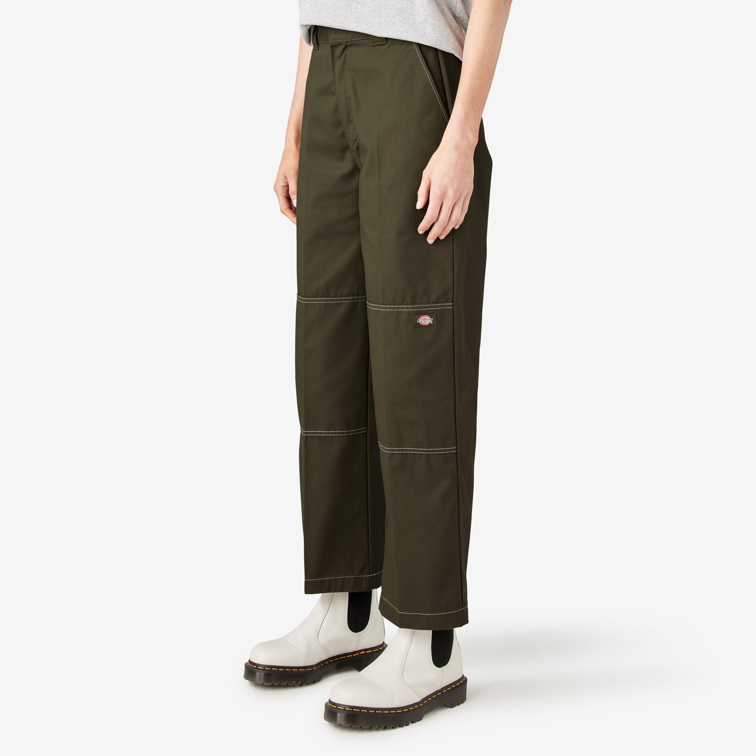 Women's Relaxed Fit Double Knee Pants - 图片 3