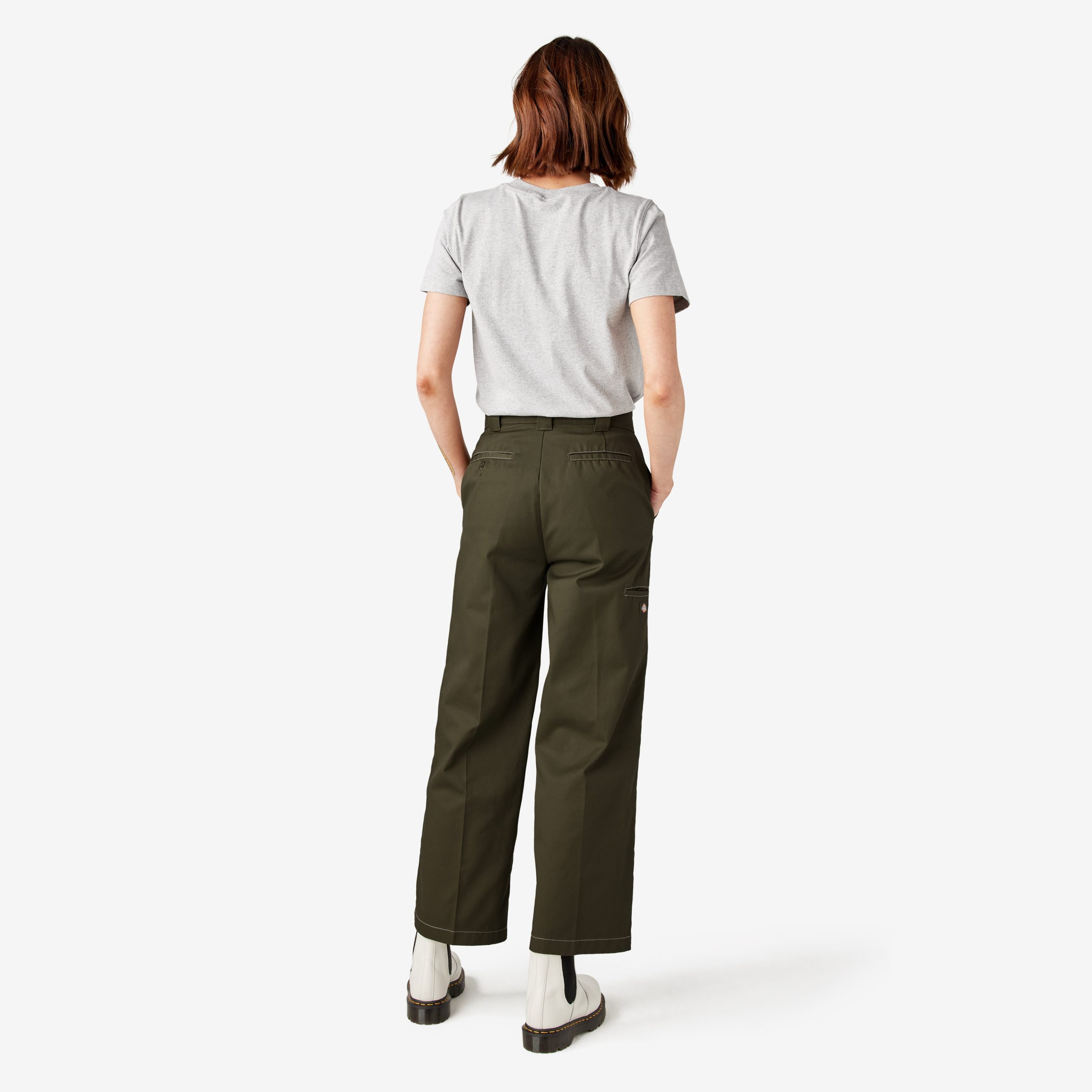 Women's Relaxed Fit Double Knee Pants - 图片 6