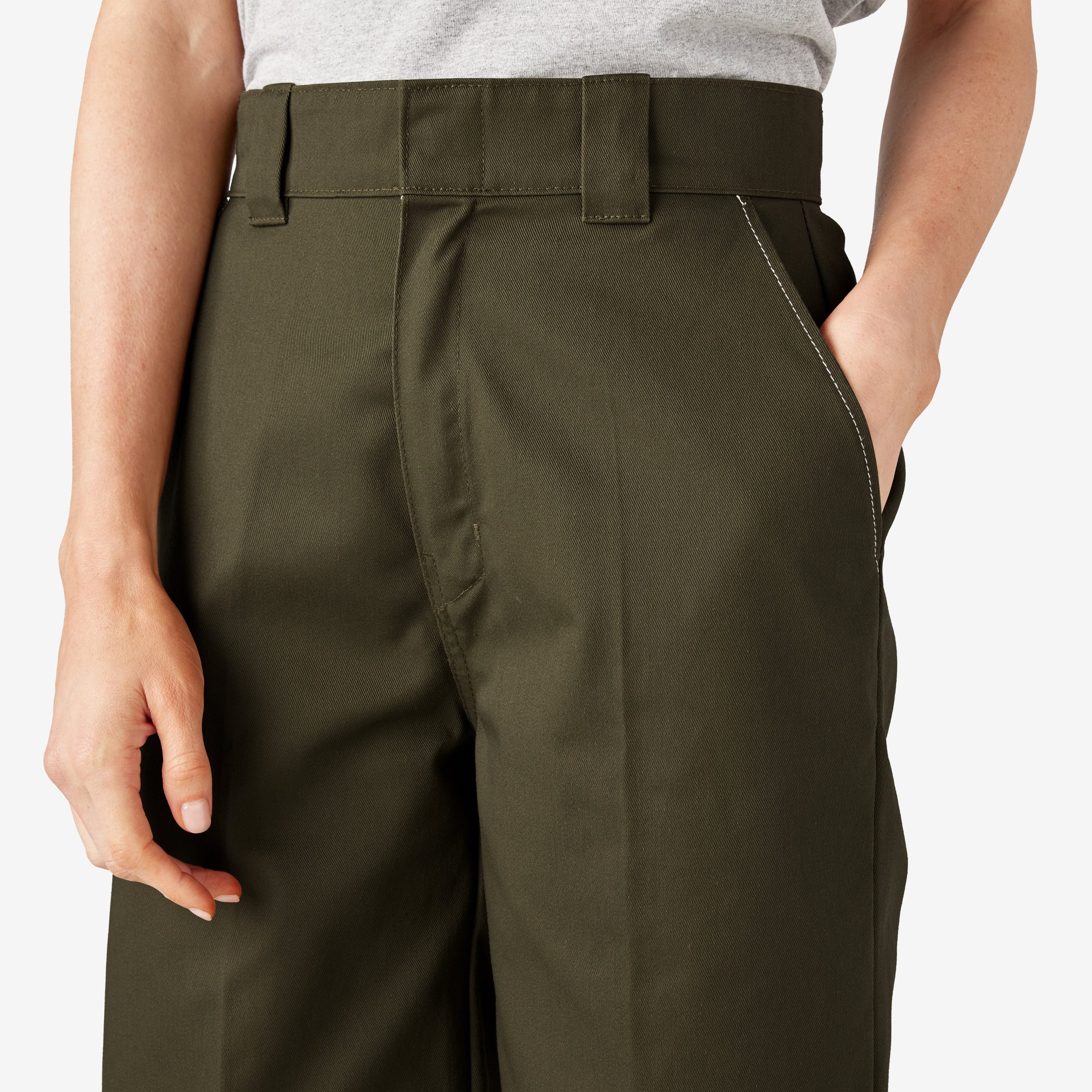 Women's Relaxed Fit Double Knee Pants - 图片 7