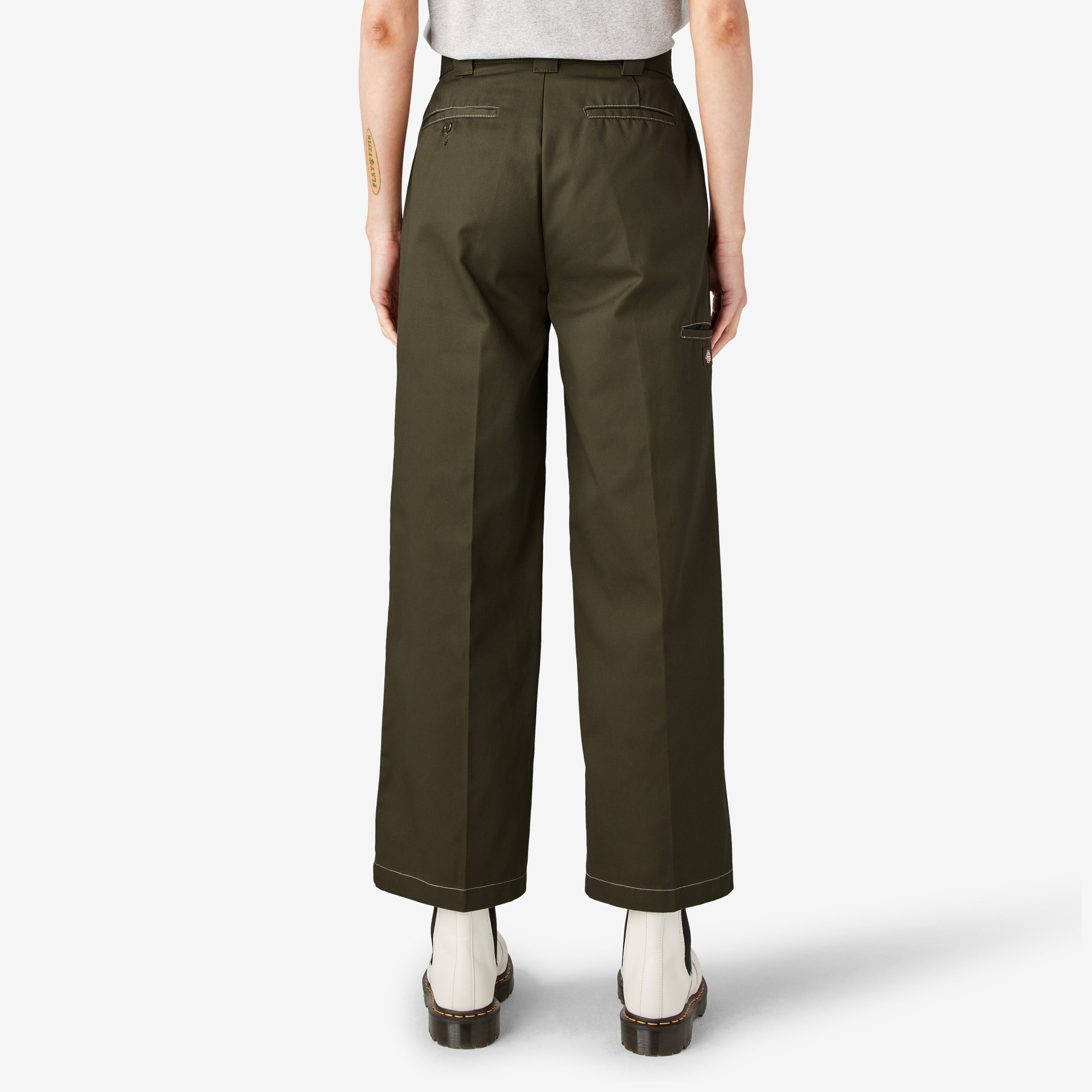 Women's Relaxed Fit Double Knee Pants - 图片 2