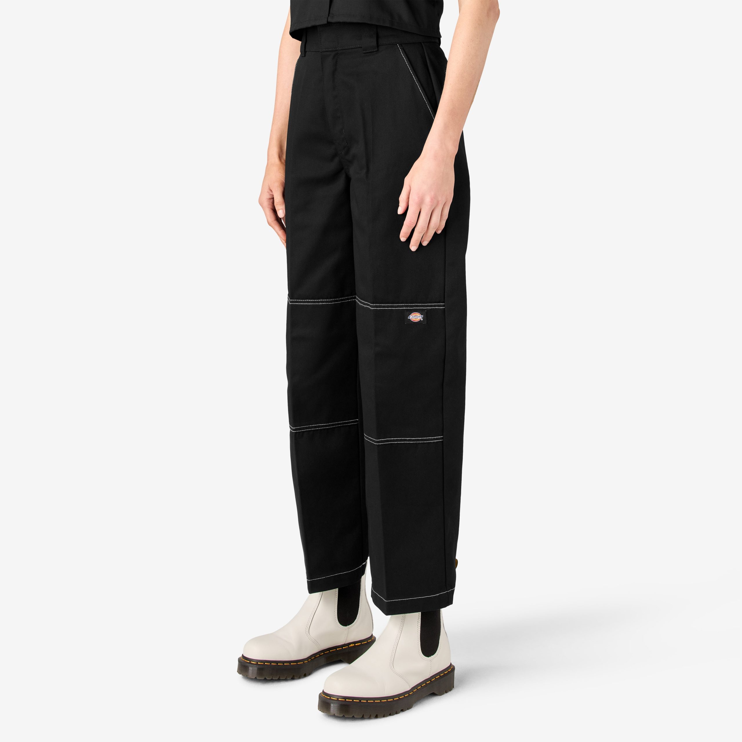 Women's Relaxed Fit Double Knee Pants - 图片 3