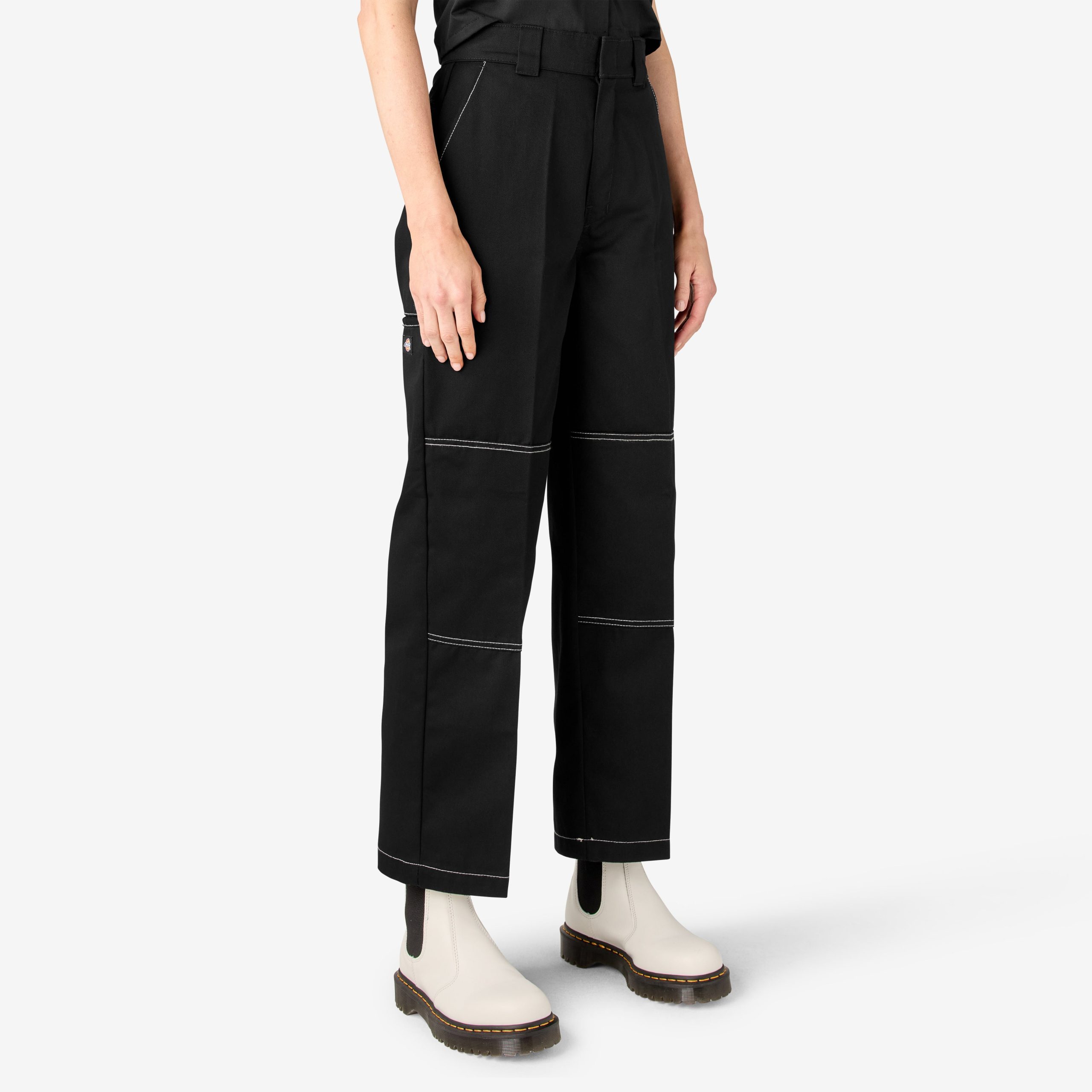 Women's Relaxed Fit Double Knee Pants - 图片 4
