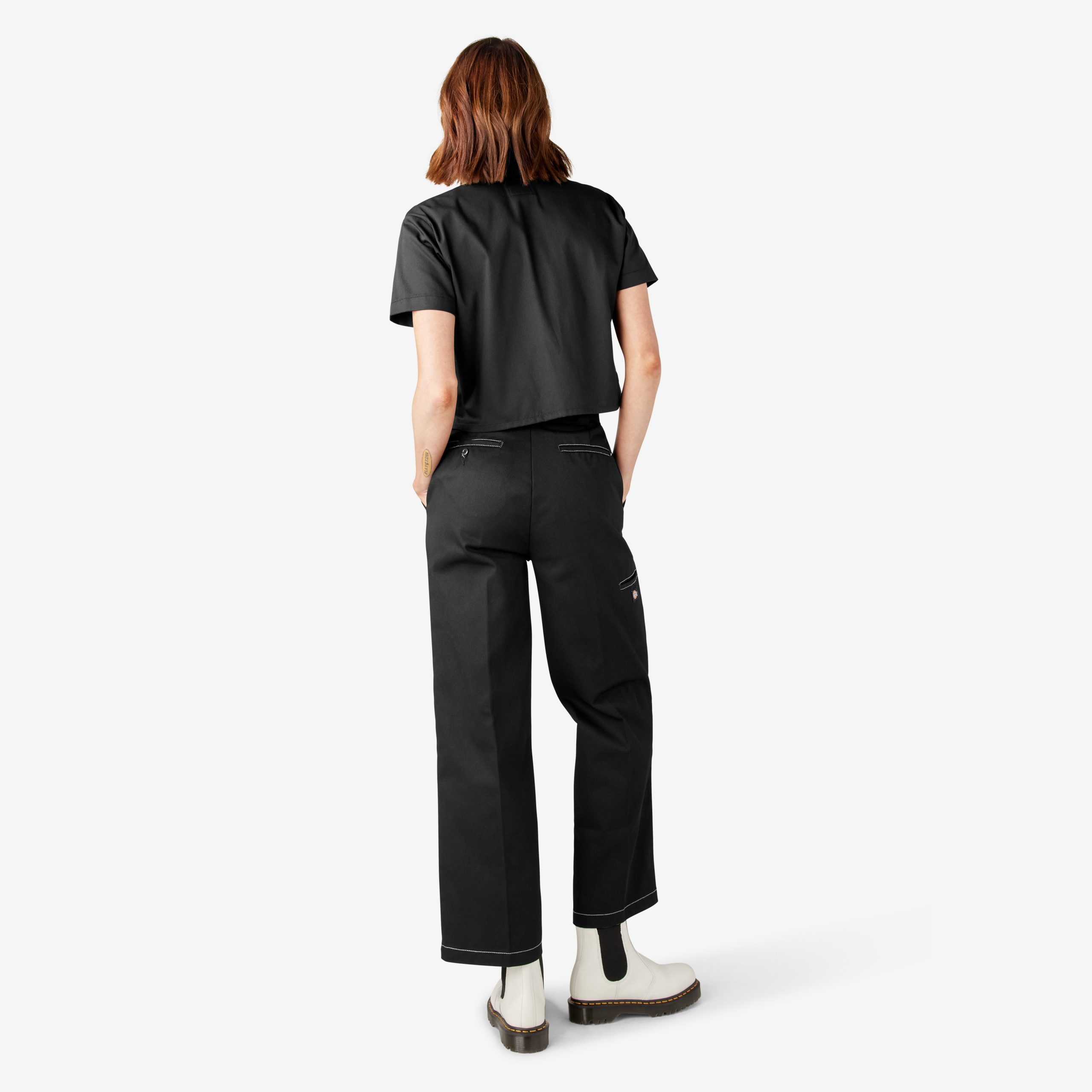 Women's Relaxed Fit Double Knee Pants - 图片 6