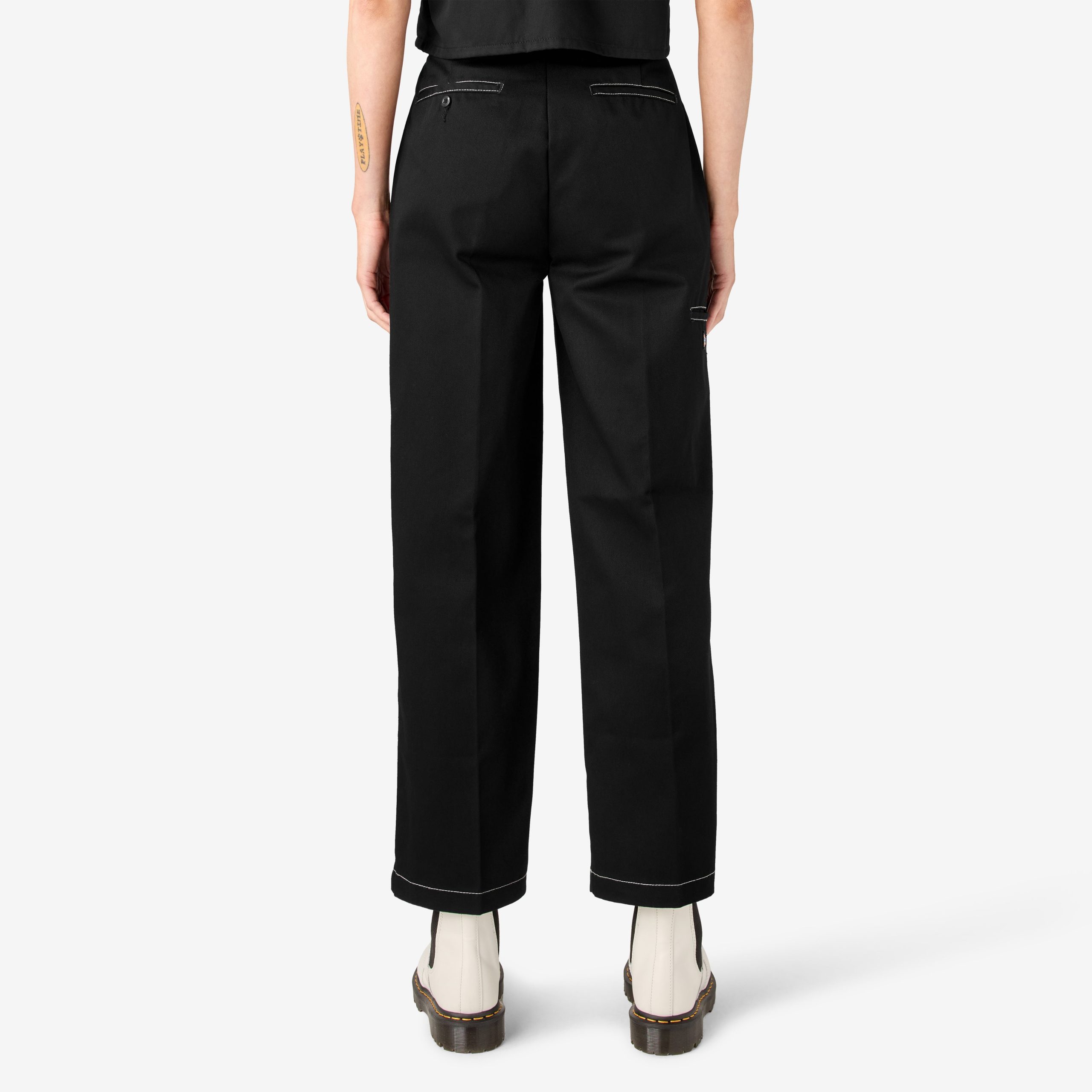Women's Relaxed Fit Double Knee Pants - 图片 2
