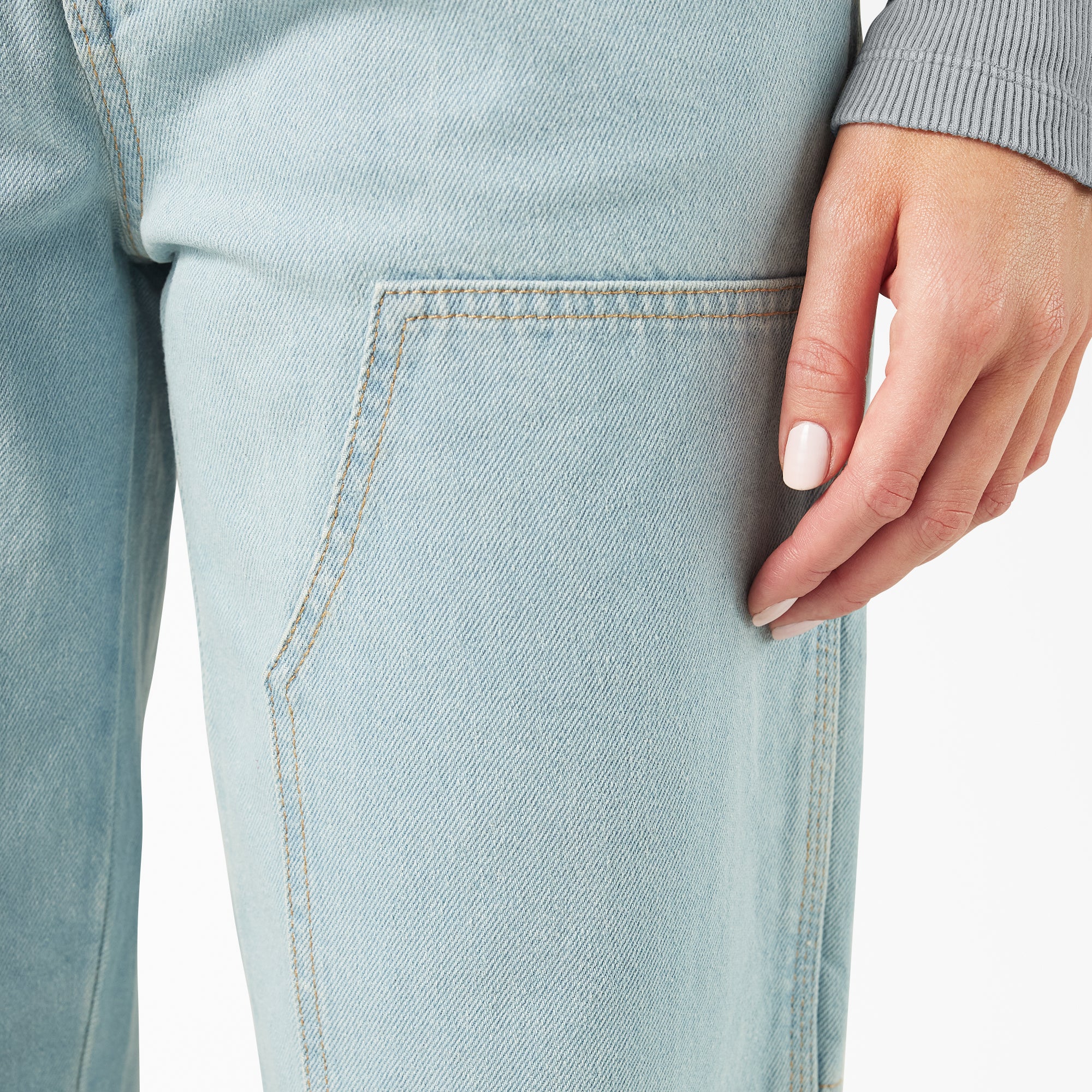 Women's Madison Loose Fit Double Knee Jeans - 图片 8