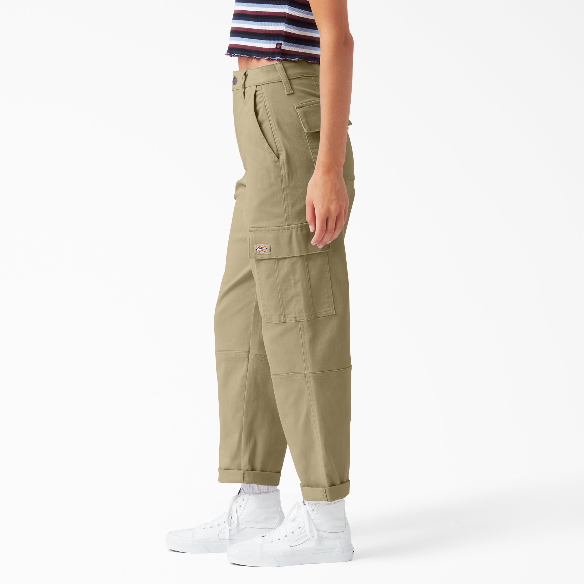 Women's Relaxed Fit Cropped Cargo Pants - 图片 3