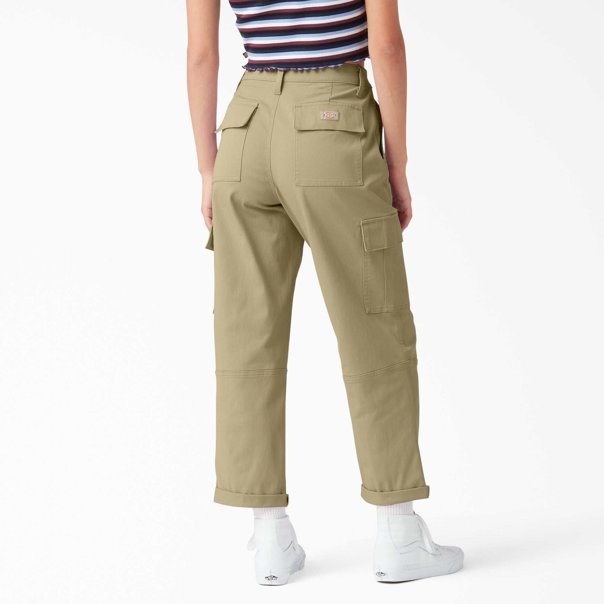 Women's Relaxed Fit Cropped Cargo Pants - 图片 2
