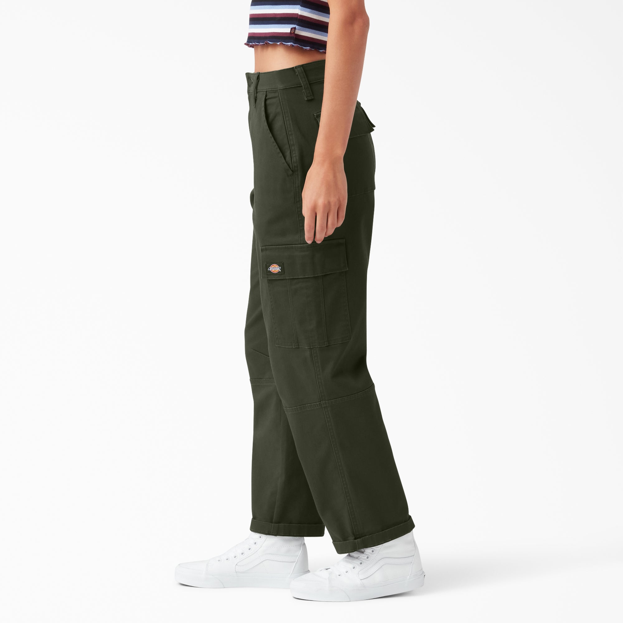 Women's Relaxed Fit Cropped Cargo Pants - 图片 3