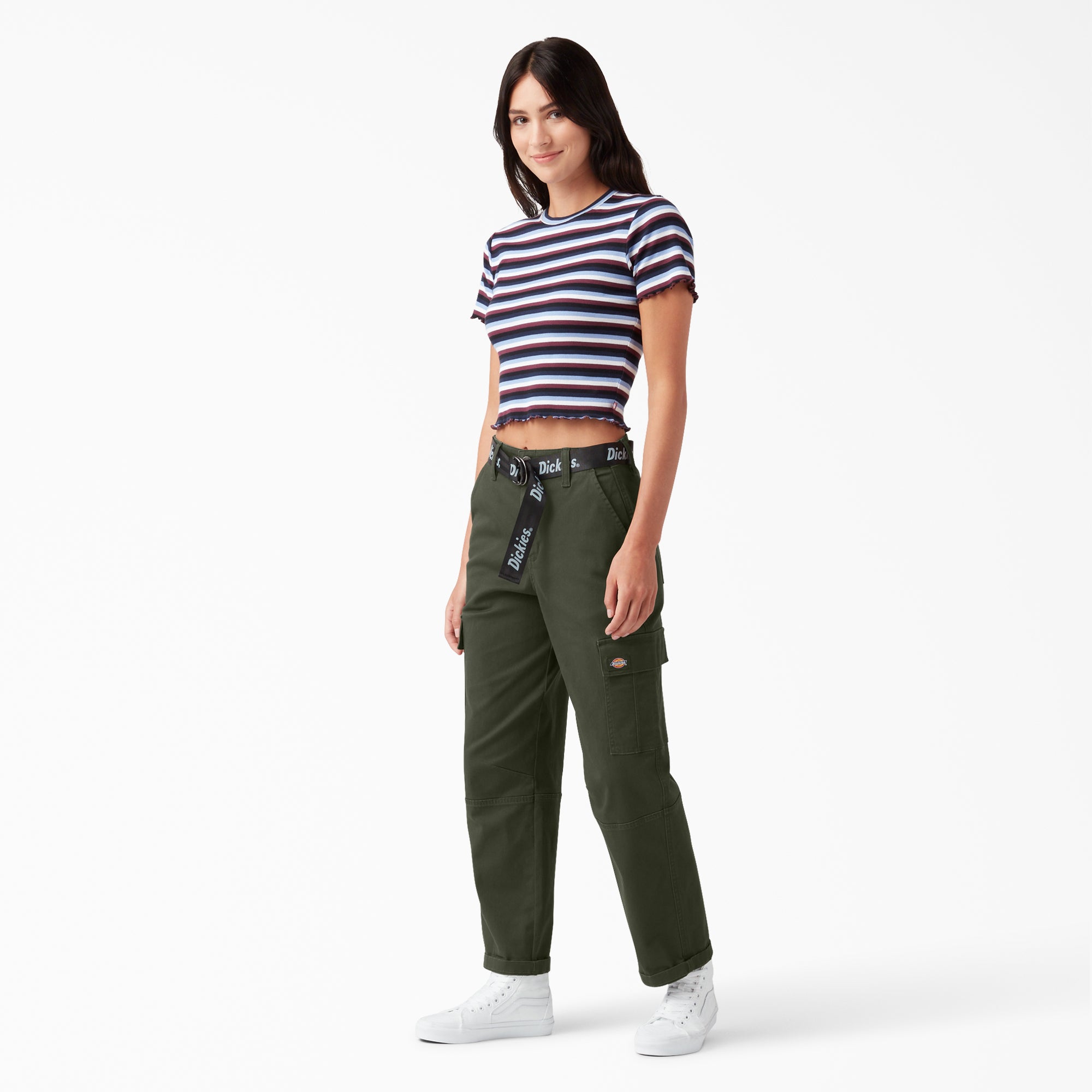 Women's Relaxed Fit Cropped Cargo Pants - 图片 4