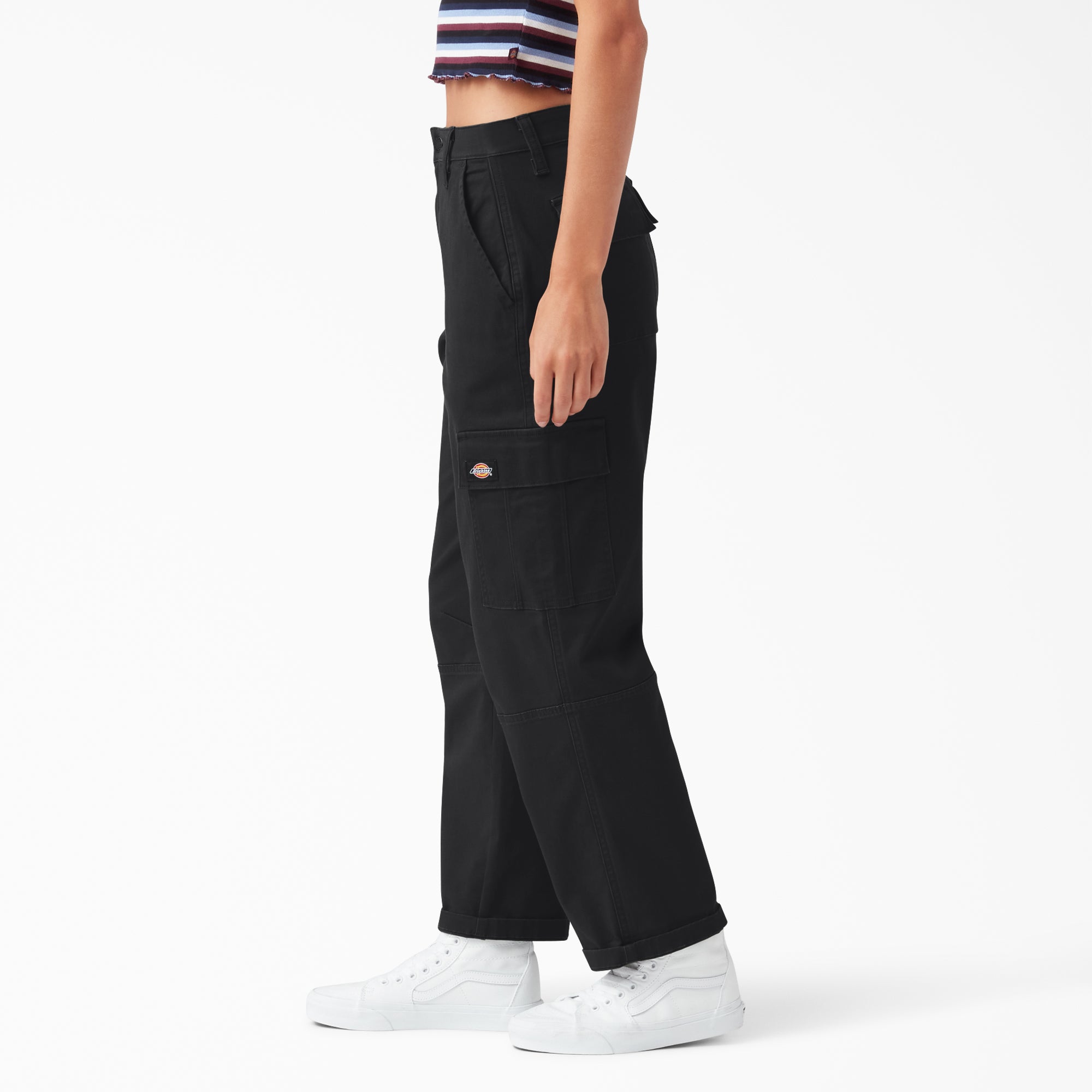 Women's Relaxed Fit Cropped Cargo Pants - 图片 3