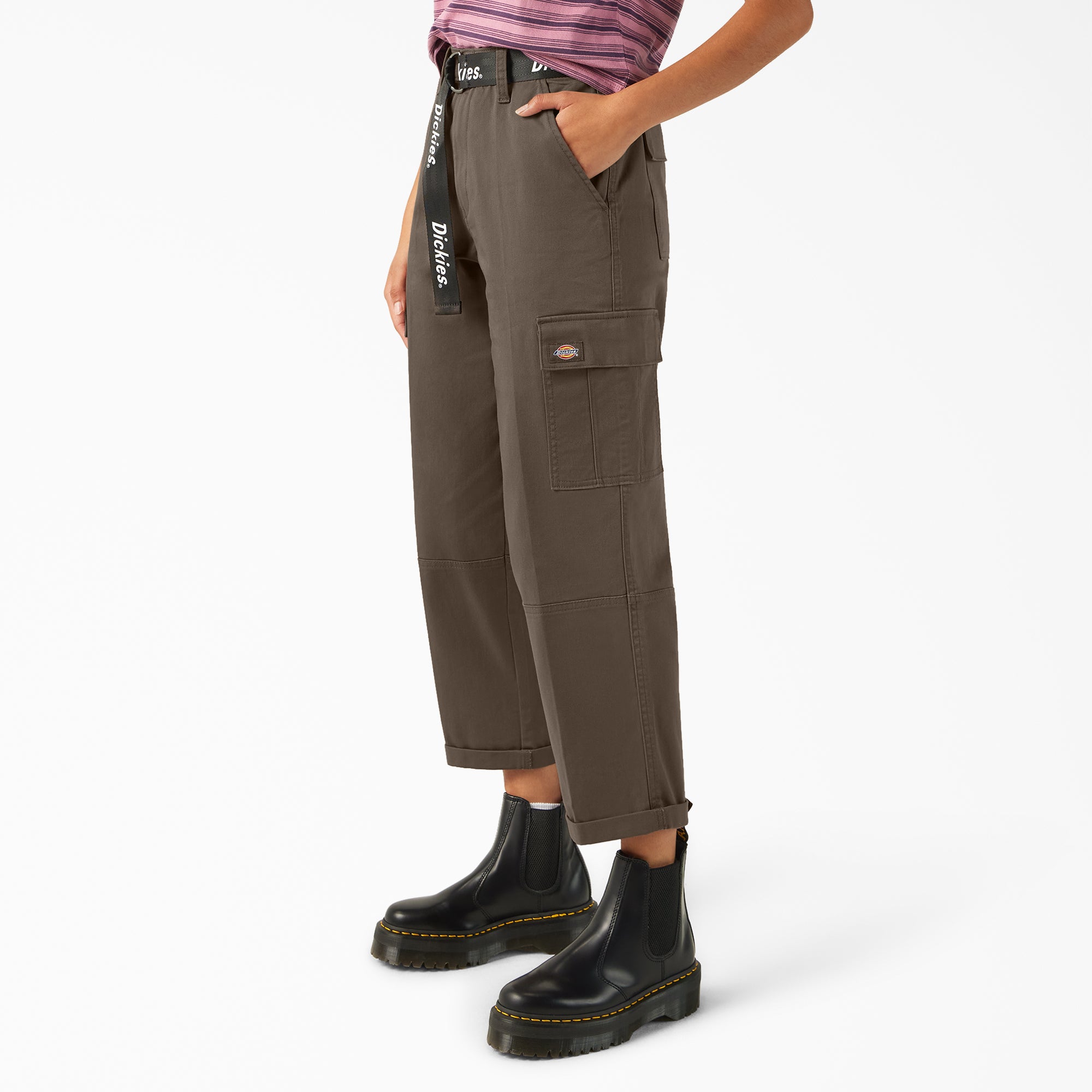 Women's Relaxed Fit Cropped Cargo Pants - 图片 3