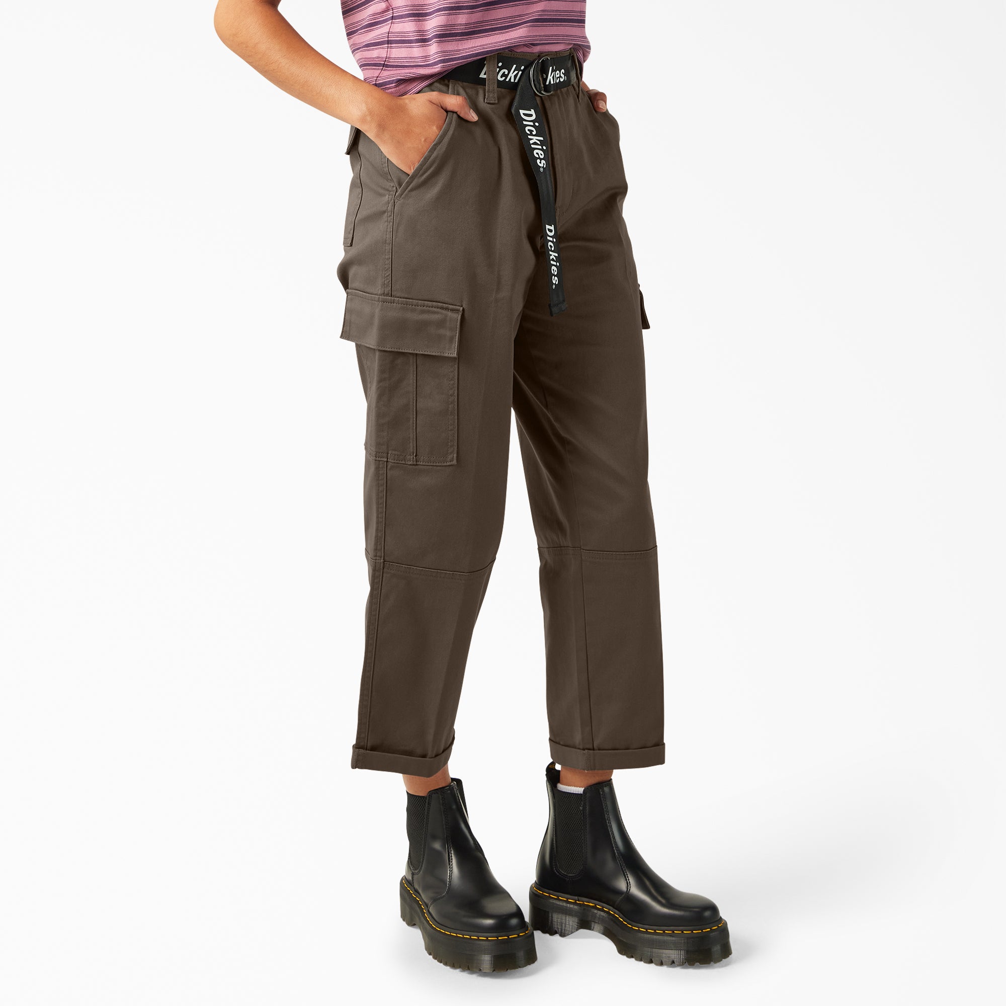 Women's Relaxed Fit Cropped Cargo Pants - 图片 4