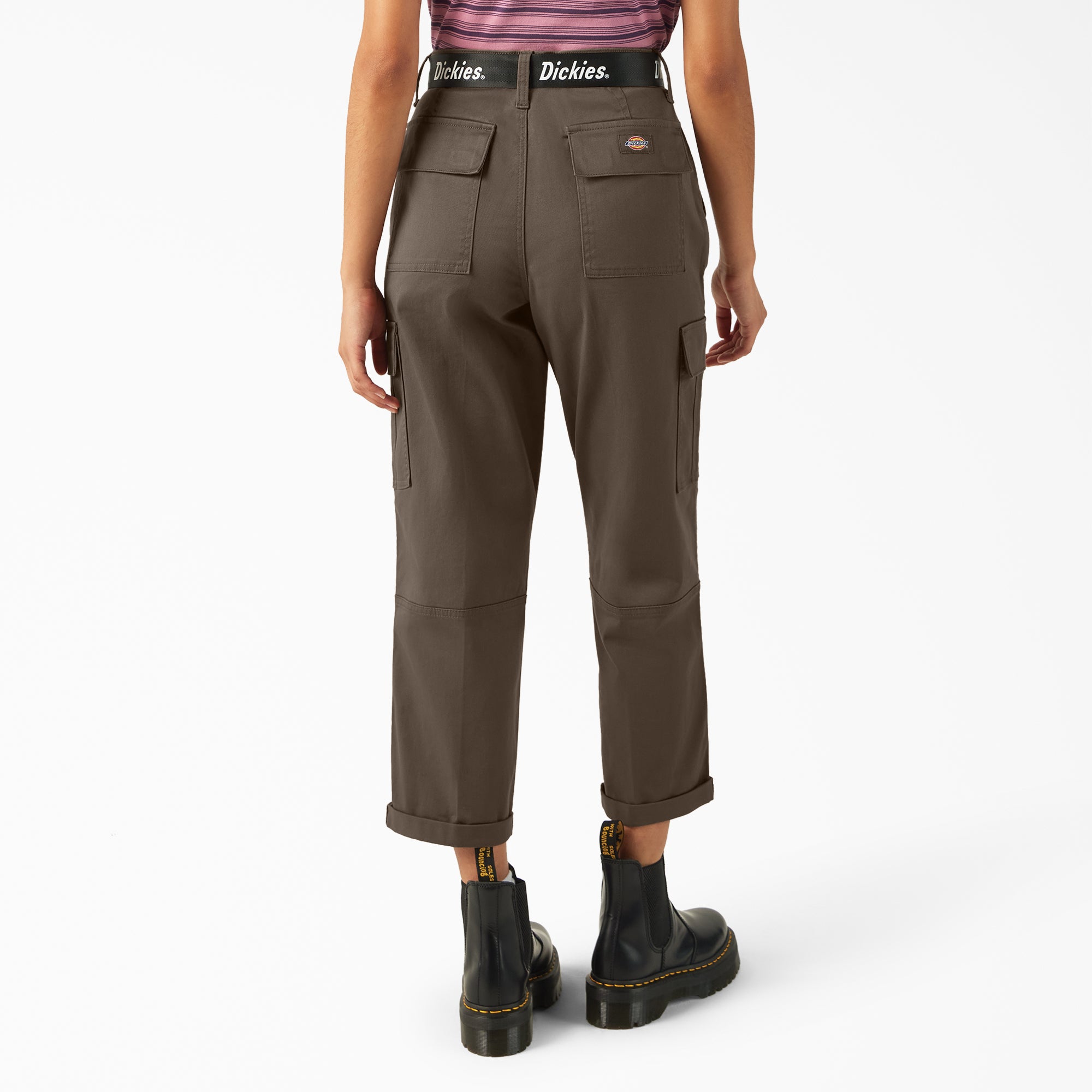Women's Relaxed Fit Cropped Cargo Pants - 图片 2