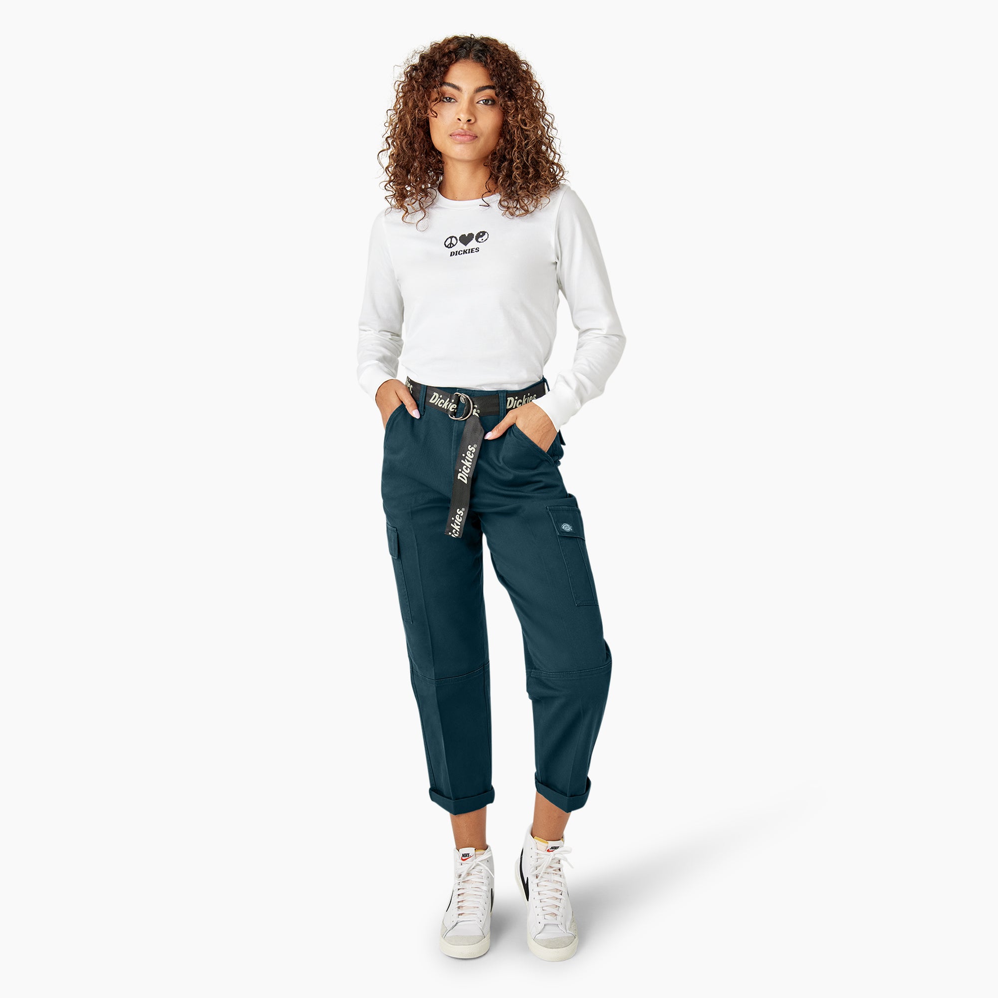 Women's Relaxed Fit Cropped Cargo Pants - 图片 5