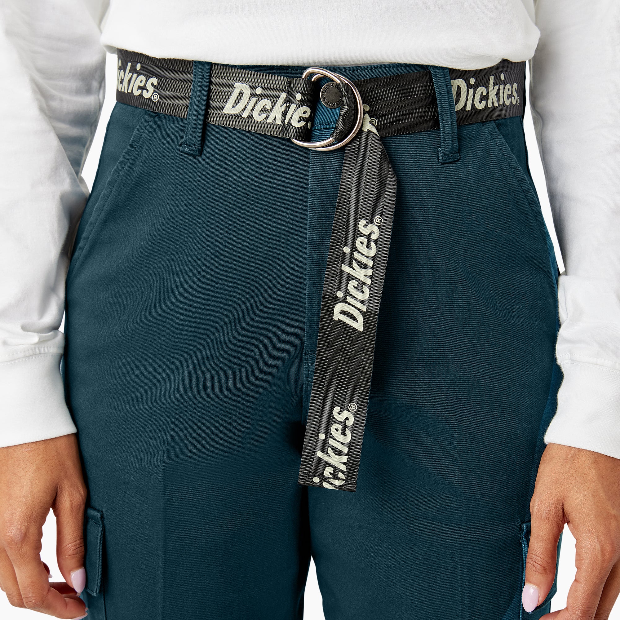 Women's Relaxed Fit Cropped Cargo Pants - 图片 7