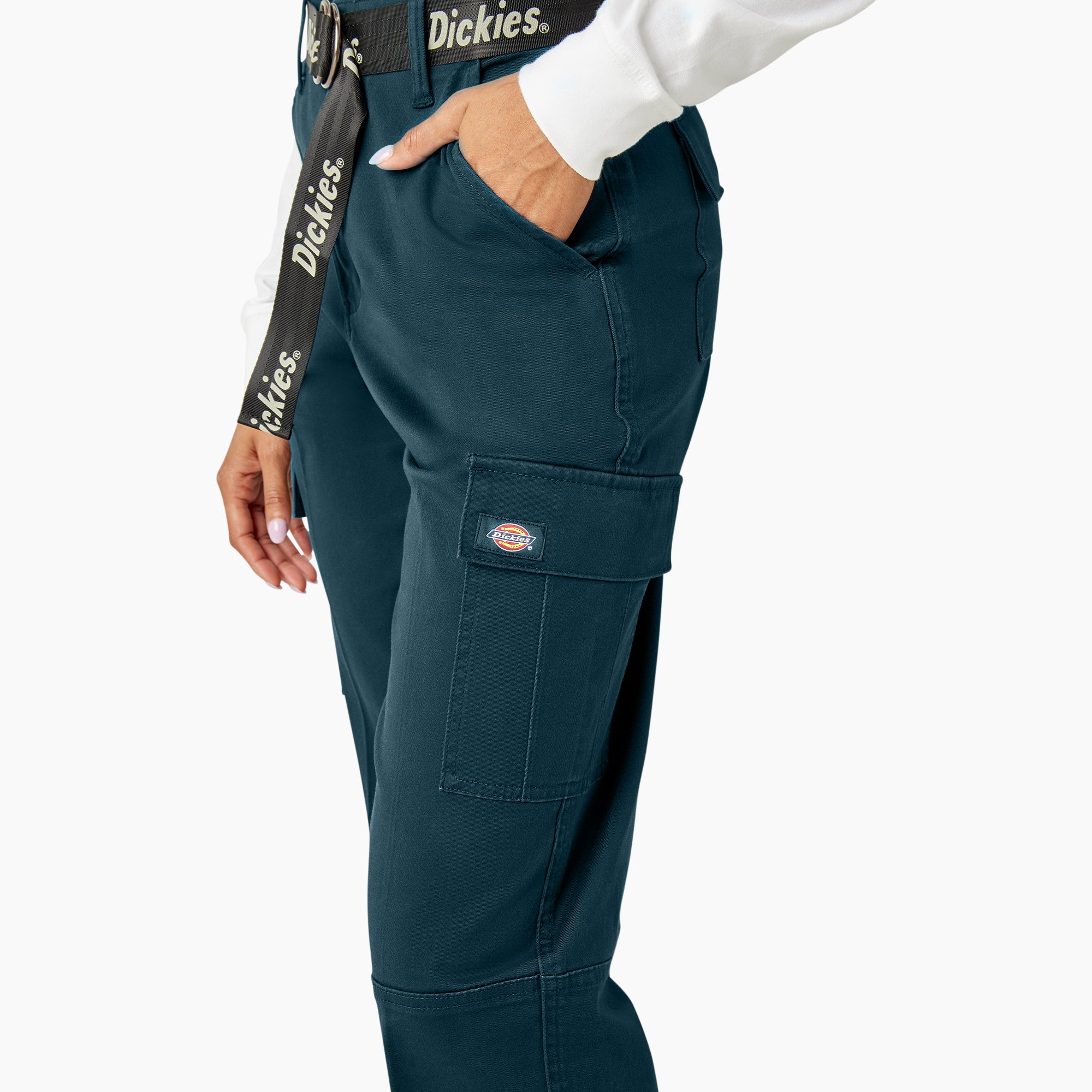 Women's Relaxed Fit Cropped Cargo Pants - 图片 8