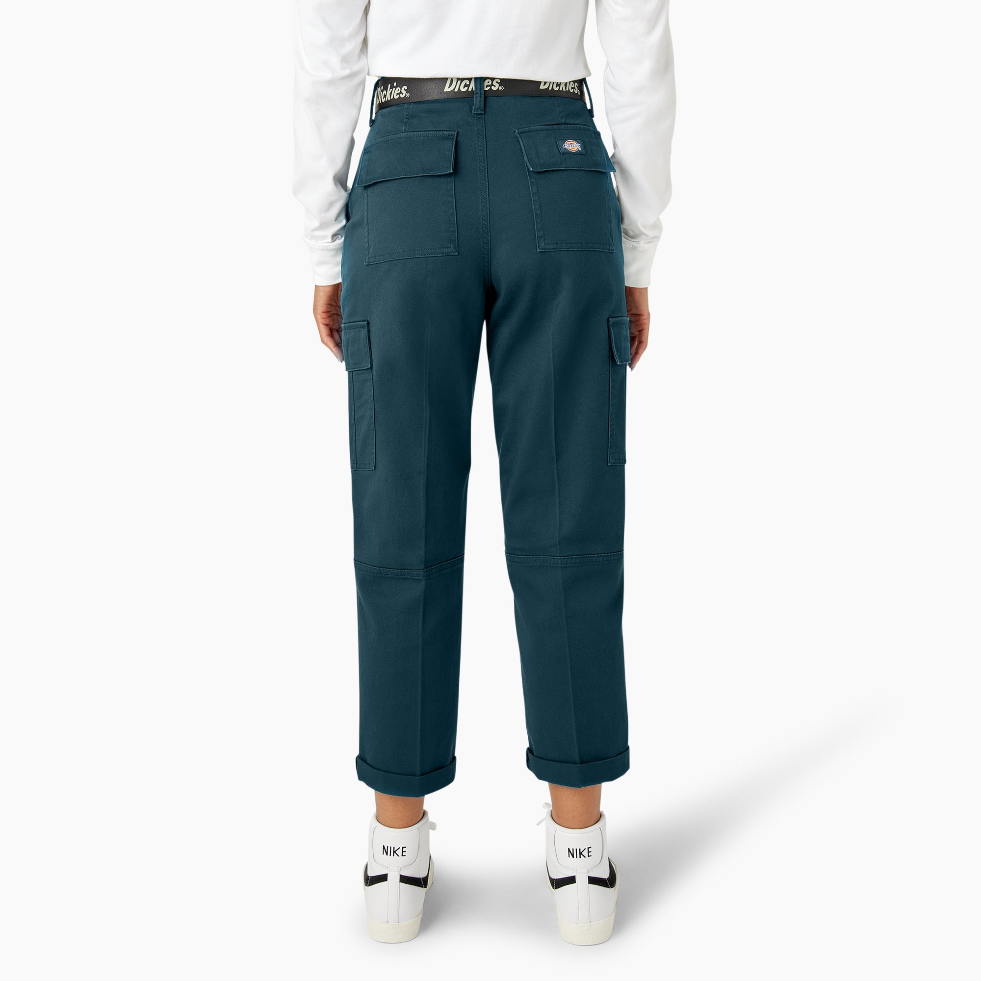 Women's Relaxed Fit Cropped Cargo Pants - 图片 2