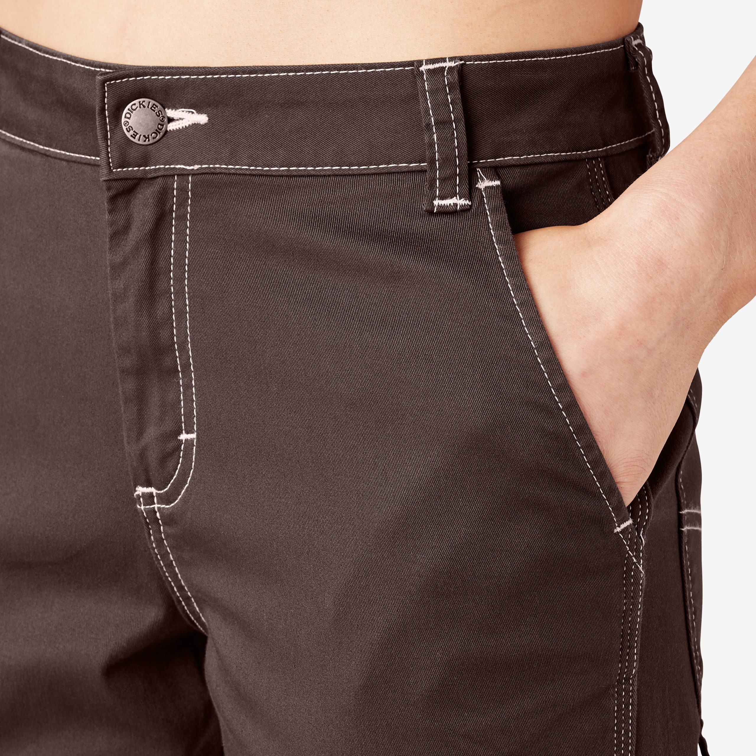 Women's Slim Straight Fit Roll Hem Carpenter Pants - 图片 7