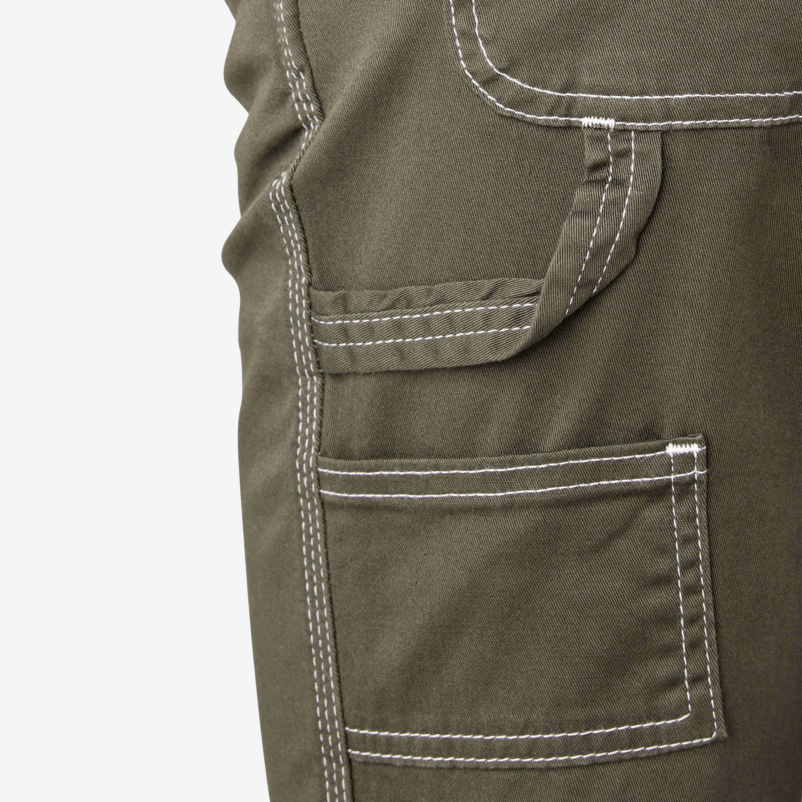 Women's Slim Straight Fit Roll Hem Carpenter Pants - 图片 7