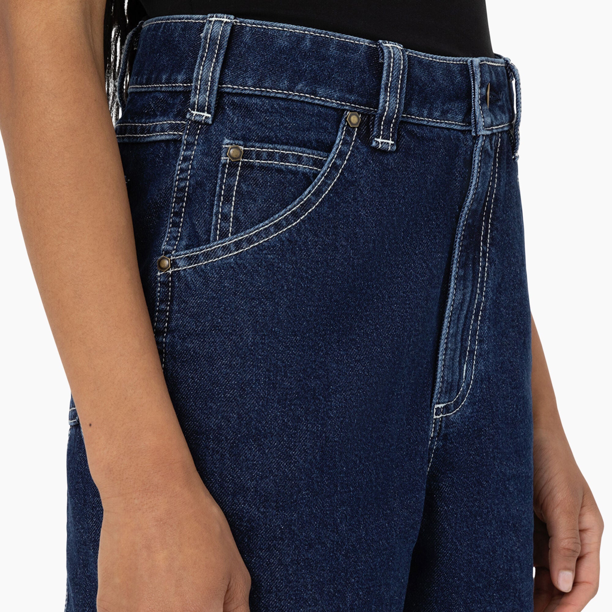 Women's Carpenter Jean Shorts. 5 - 图片 7