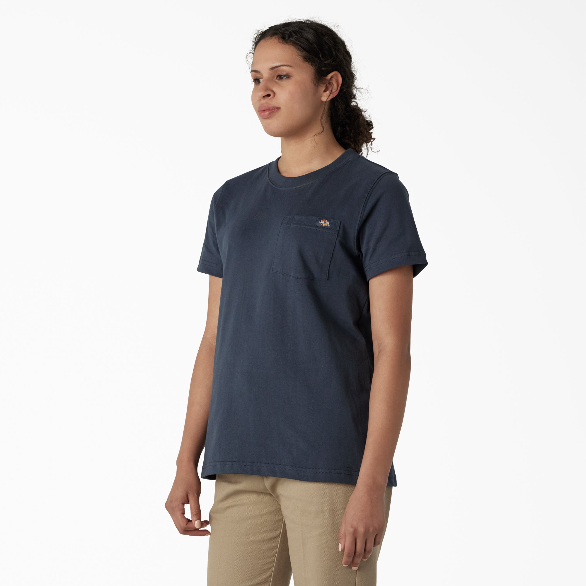 Women's Heavyweight Short Sleeve Pocket T-Shirt - 图片 3