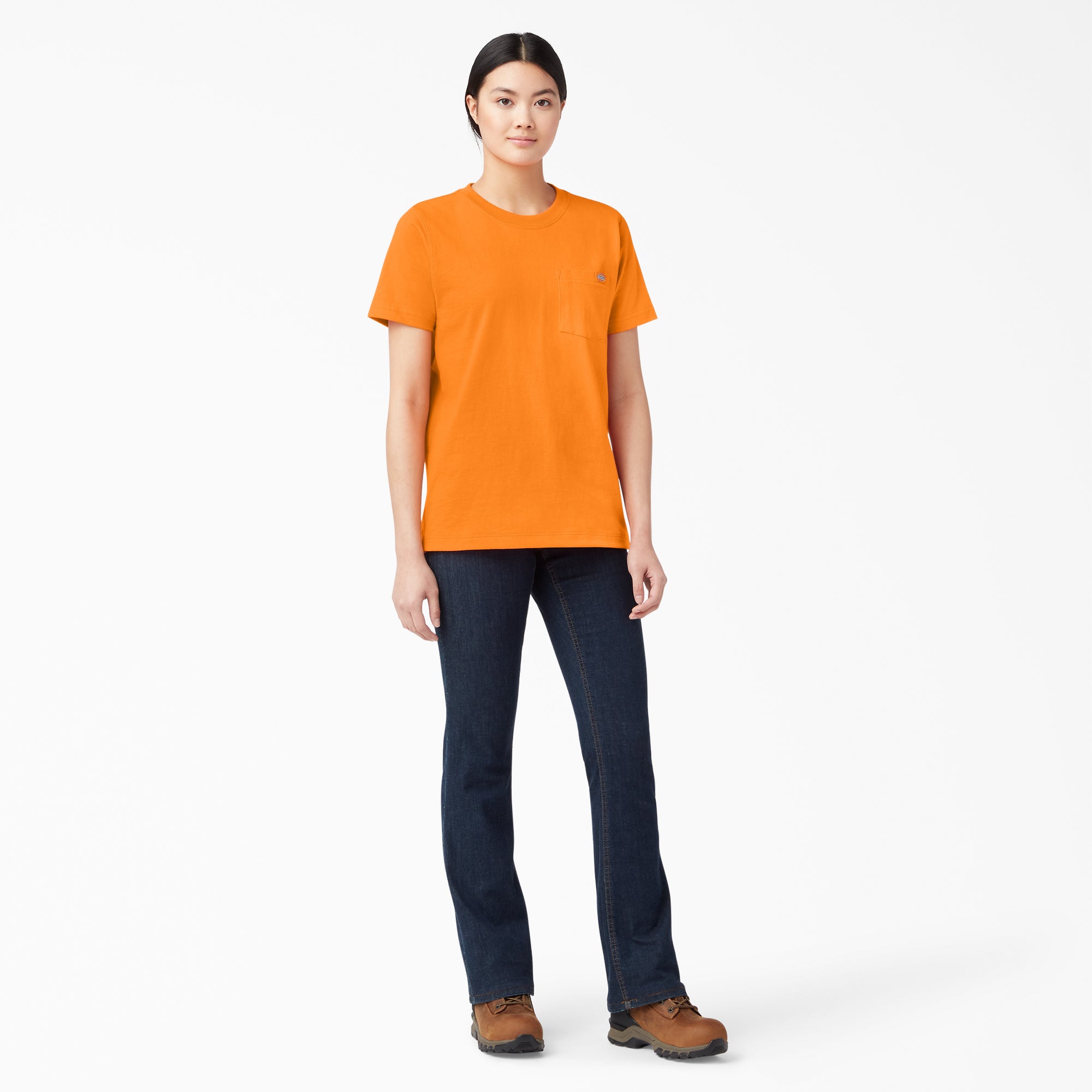Women's Heavyweight Short Sleeve Pocket T-Shirt - 图片 4