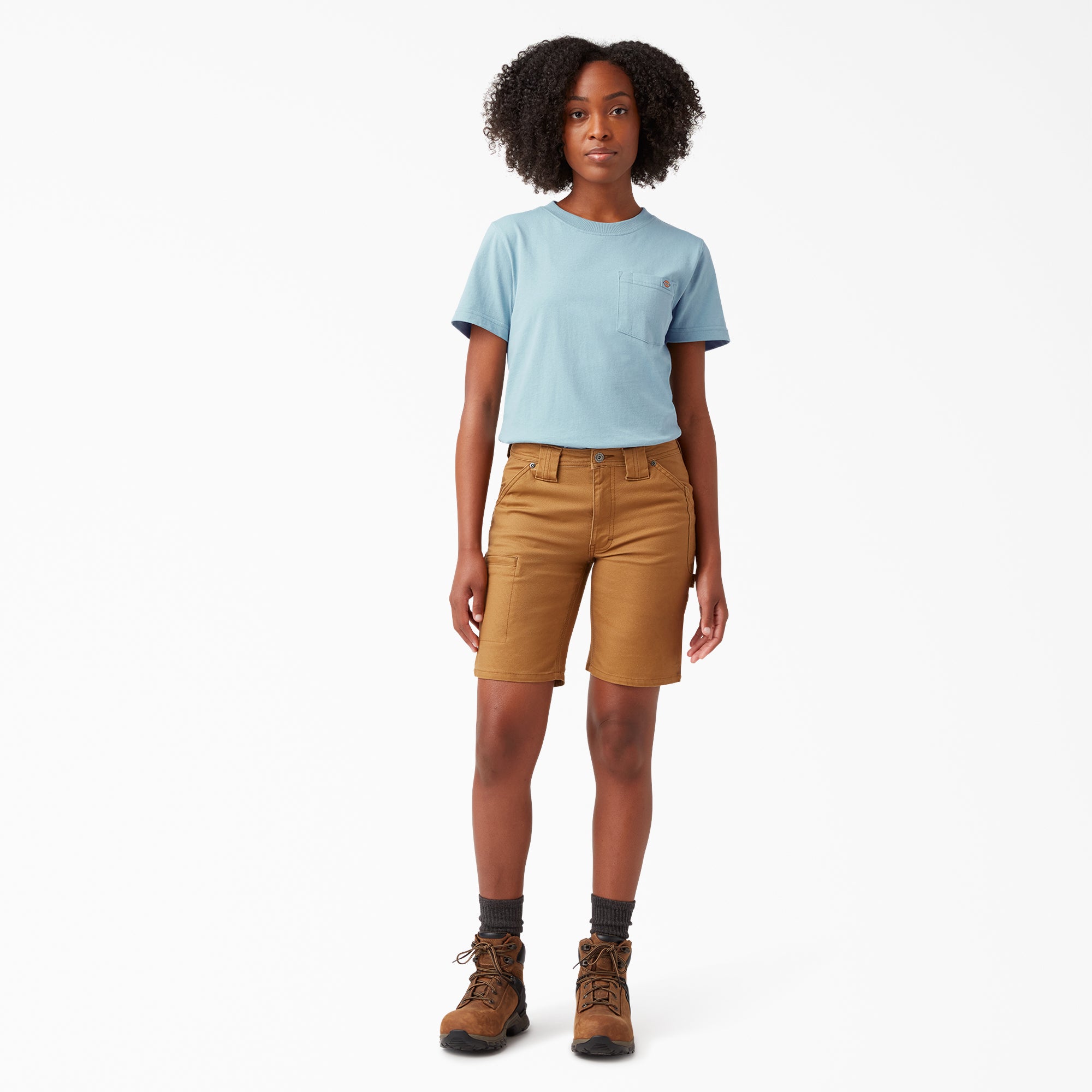 Women's Heavyweight Short Sleeve Pocket T-Shirt - 图片 4