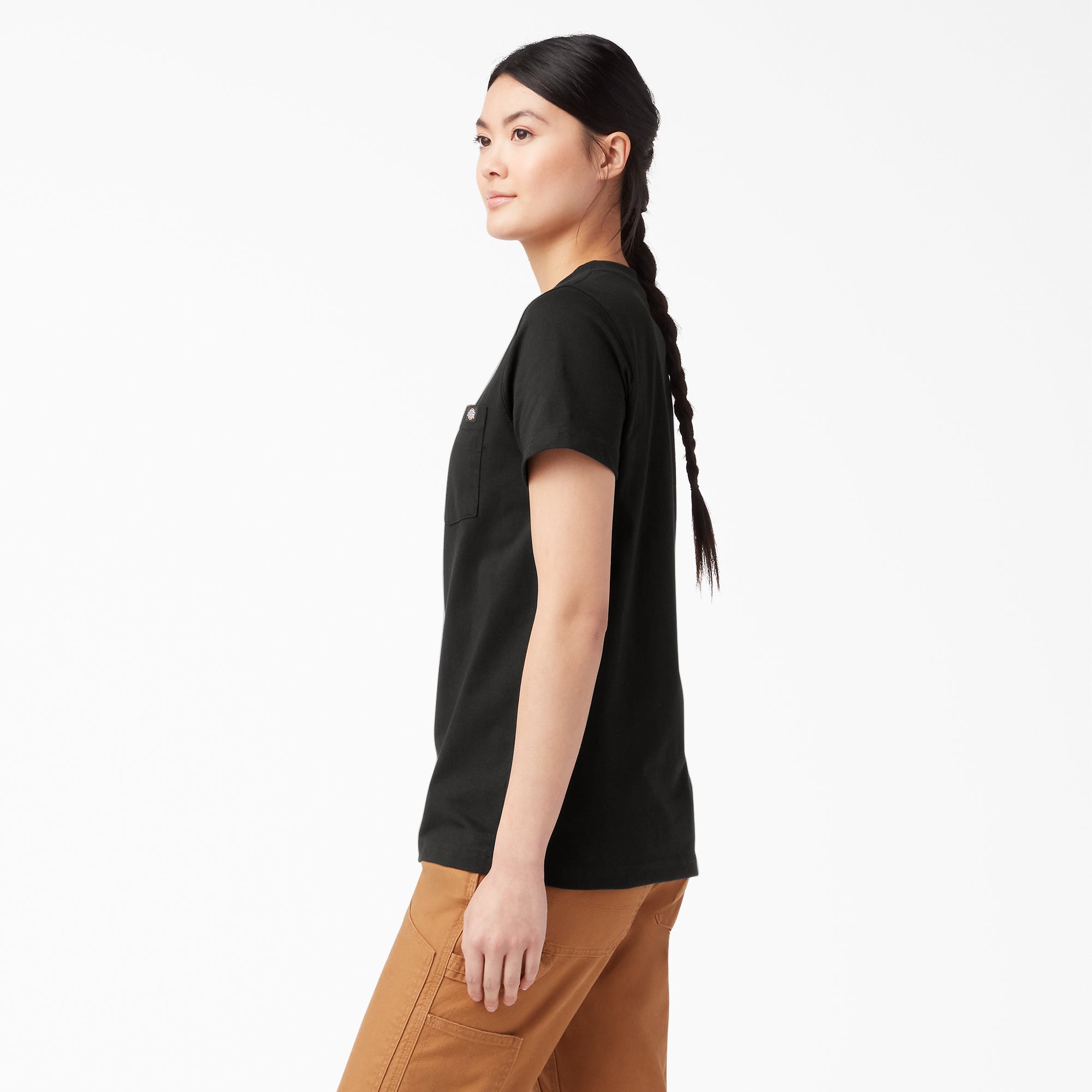 Women's Heavyweight Short Sleeve Pocket T-Shirt - 图片 3