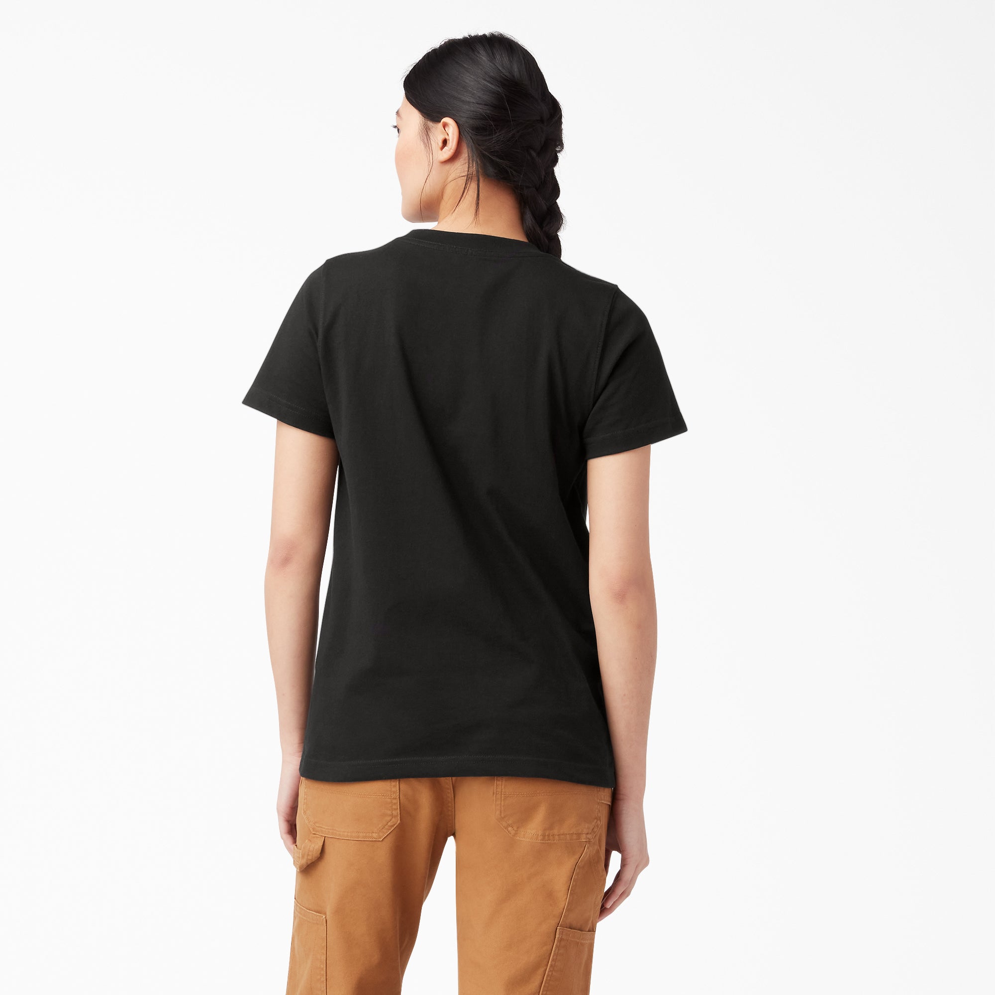 Women's Heavyweight Short Sleeve Pocket T-Shirt - 图片 2