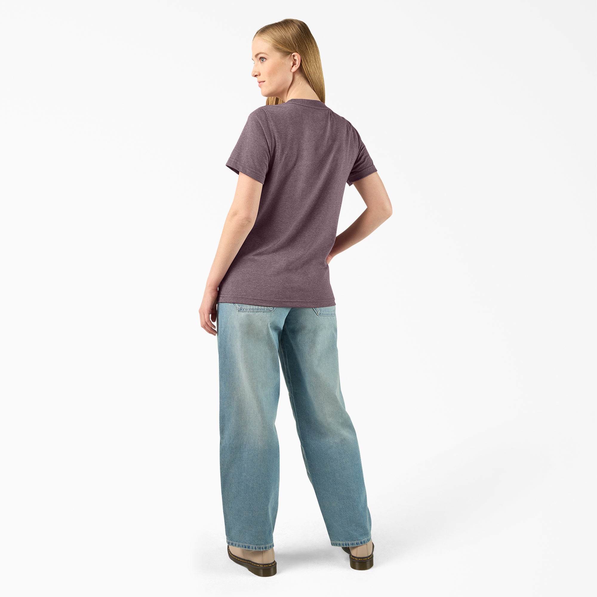 Women's Heavyweight Short Sleeve Pocket T-Shirt - 图片 5